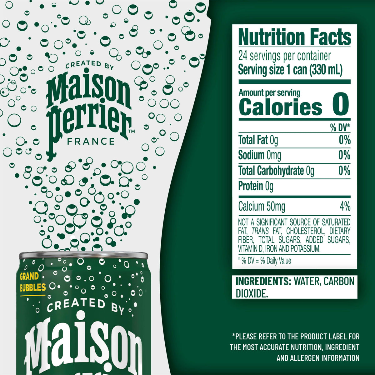 Maison Perrier Sparkling Water, 11.15 Oz, 24 Pack