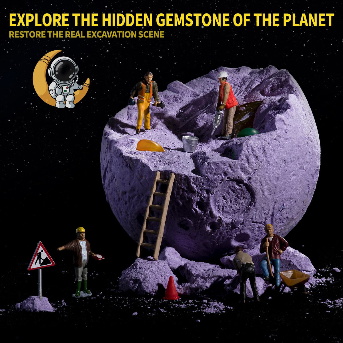 GobiDex 15 Gemstones Dig Kit, Space Science Kit for Kids Ages 6+