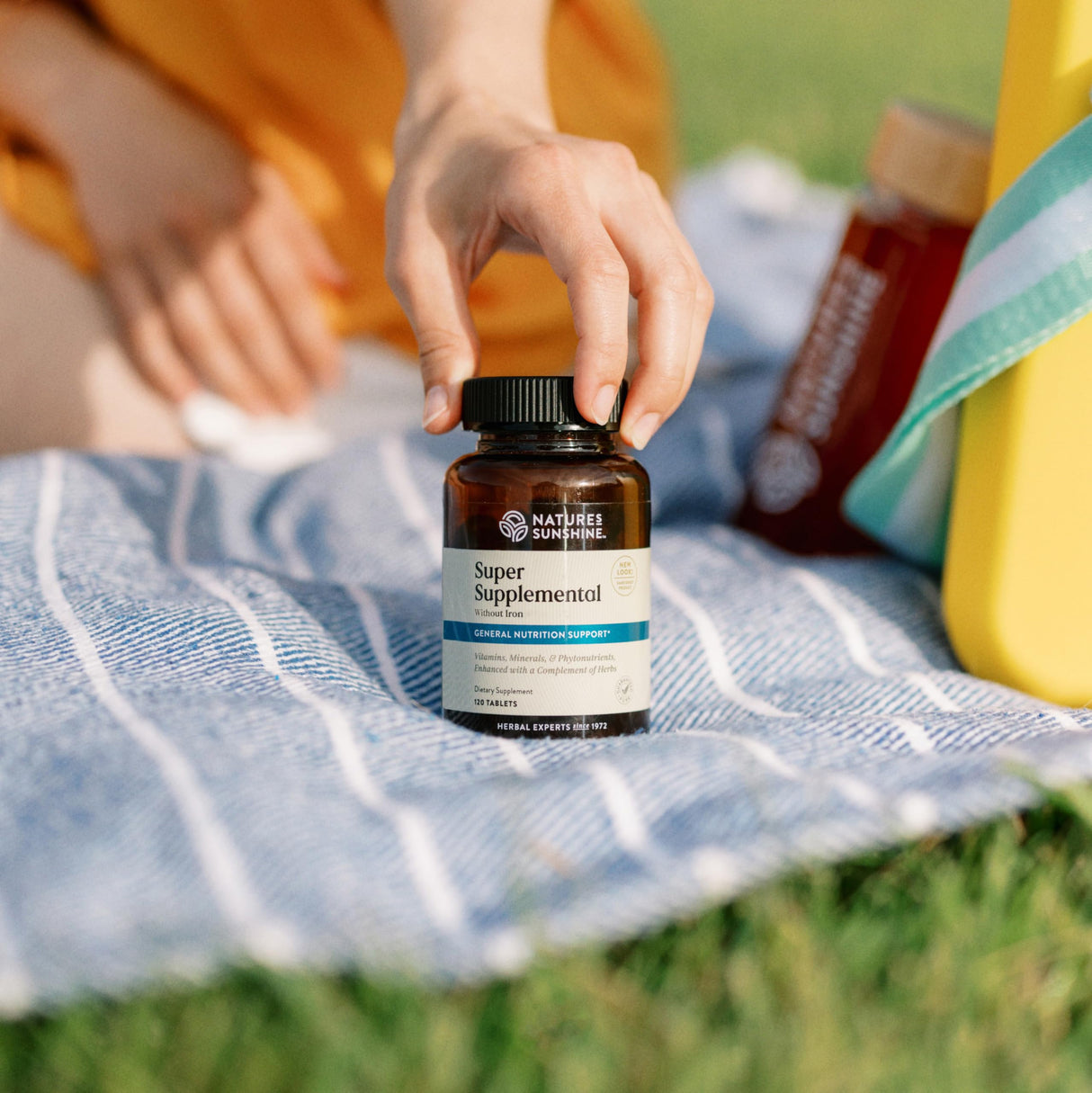 Nature's Sunshine Super Supplemental w/o Iron: Complete Multivitamin with Minerals, Antioxidants & More for Nutritional Gaps, Overall Health, Immune & Energy Support. 120 Tabs