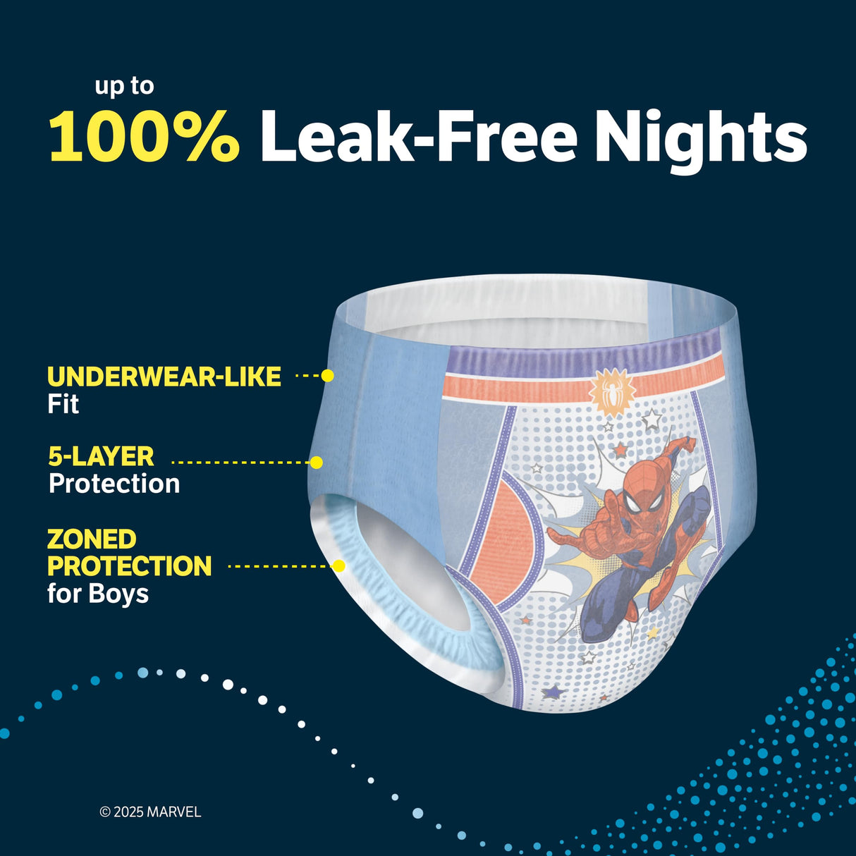 Goodnites Boys' Nighttime Bedwetting Underwear, Size Extra Small (28-43 lbs), 44 Ct (2 Packs of 22), Packaging May Vary