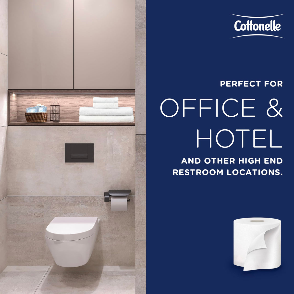 Cottonelle Professional Standard Roll Toilet Paper, Bulk, 60 Rolls (17713)