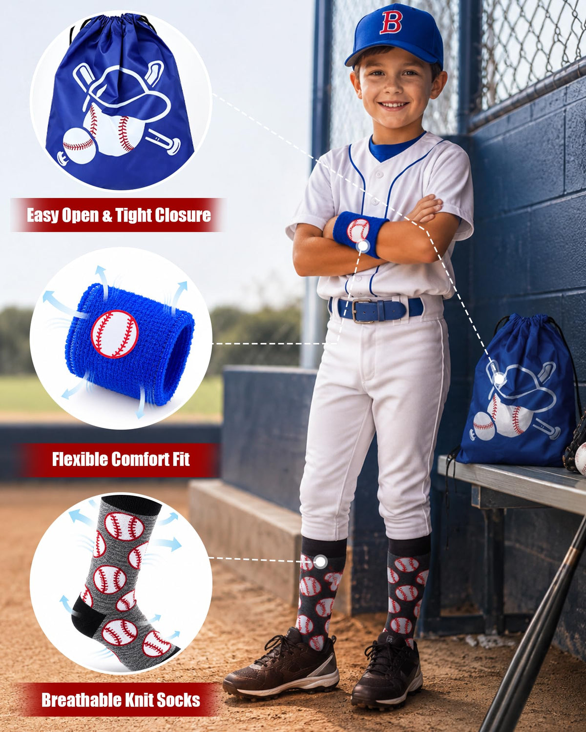 Baseball Advent Calendar 2026, 24pcs Sports Toys Gift Set for Kid