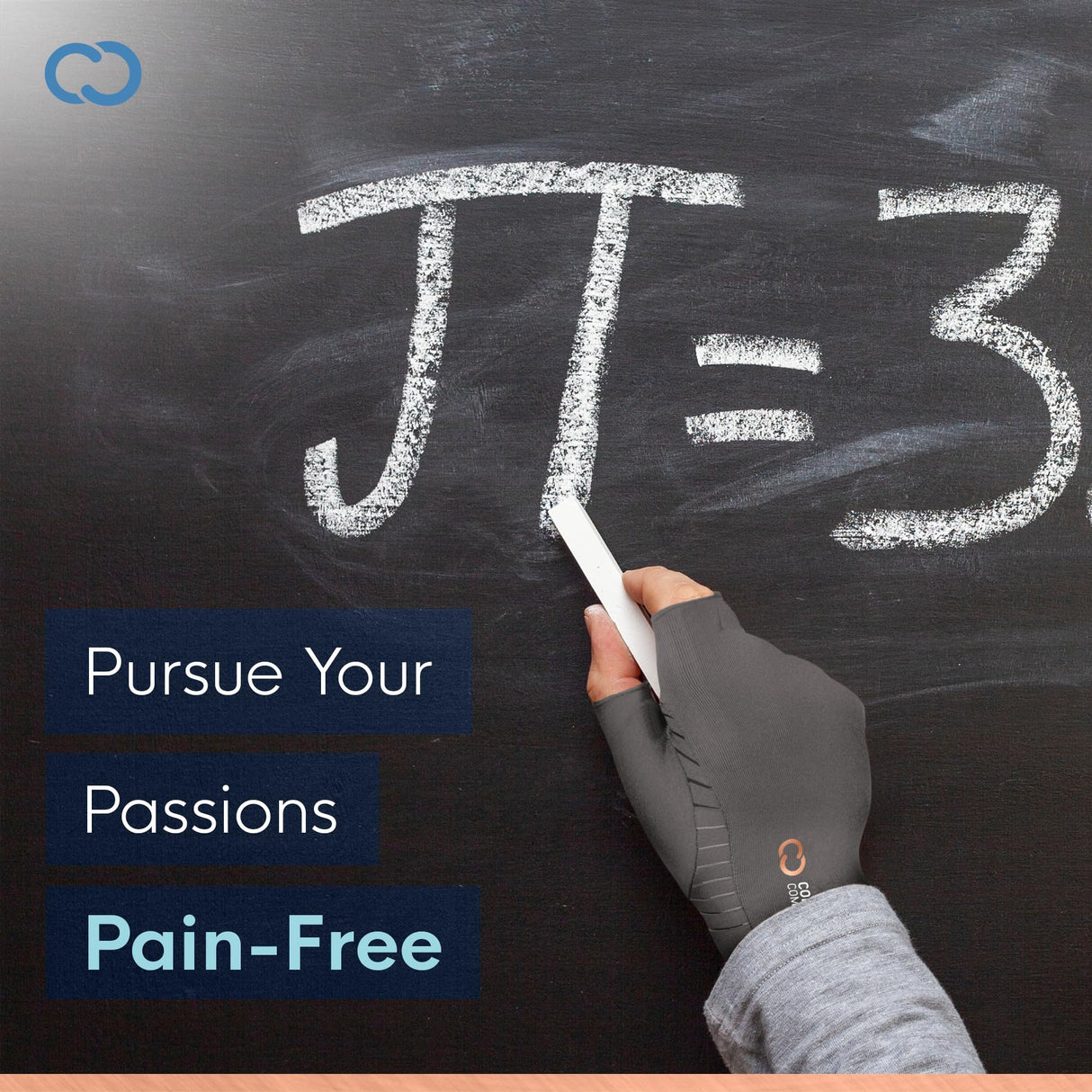 Copper Compression Arthritis Gloves | Fingerless Arthritis Carpal Tunnel Pain Relief for Men & Women | Hand Support Wrist Brace for Neuropathy, Rheumatoid, Tendonitis, Swelling, Crocheting, Typing Grey XL