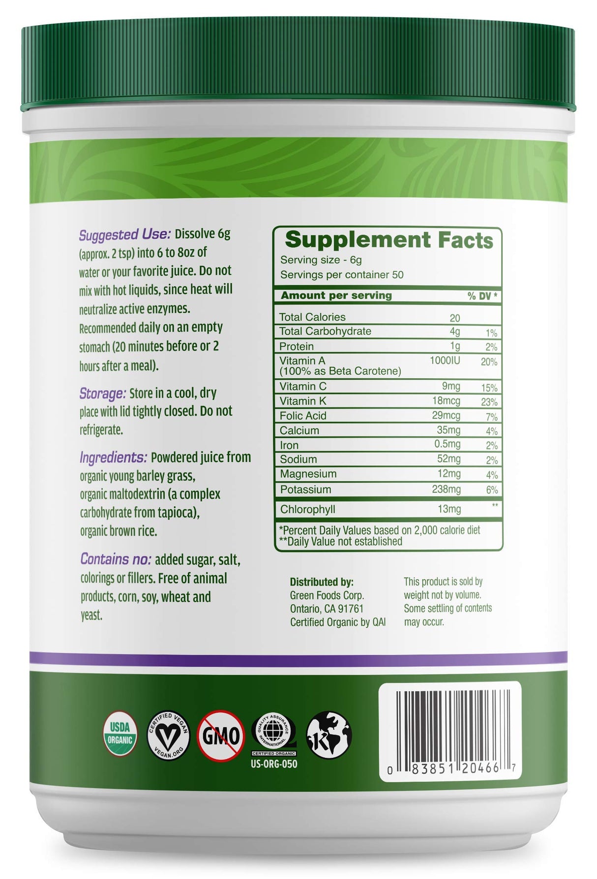 Green Foods Green Magma, 10.6 Ounce