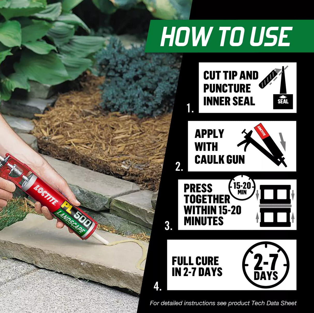 Loctite PL 500 Landscape Block & Stone Construction Adhesive, 10 fl oz Cartridge, 12 Pack