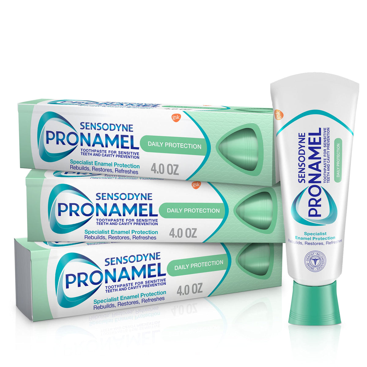 Sensodyne Pronamel Daily Protection Enamel Toothpaste, 4 oz (Pack of 3)