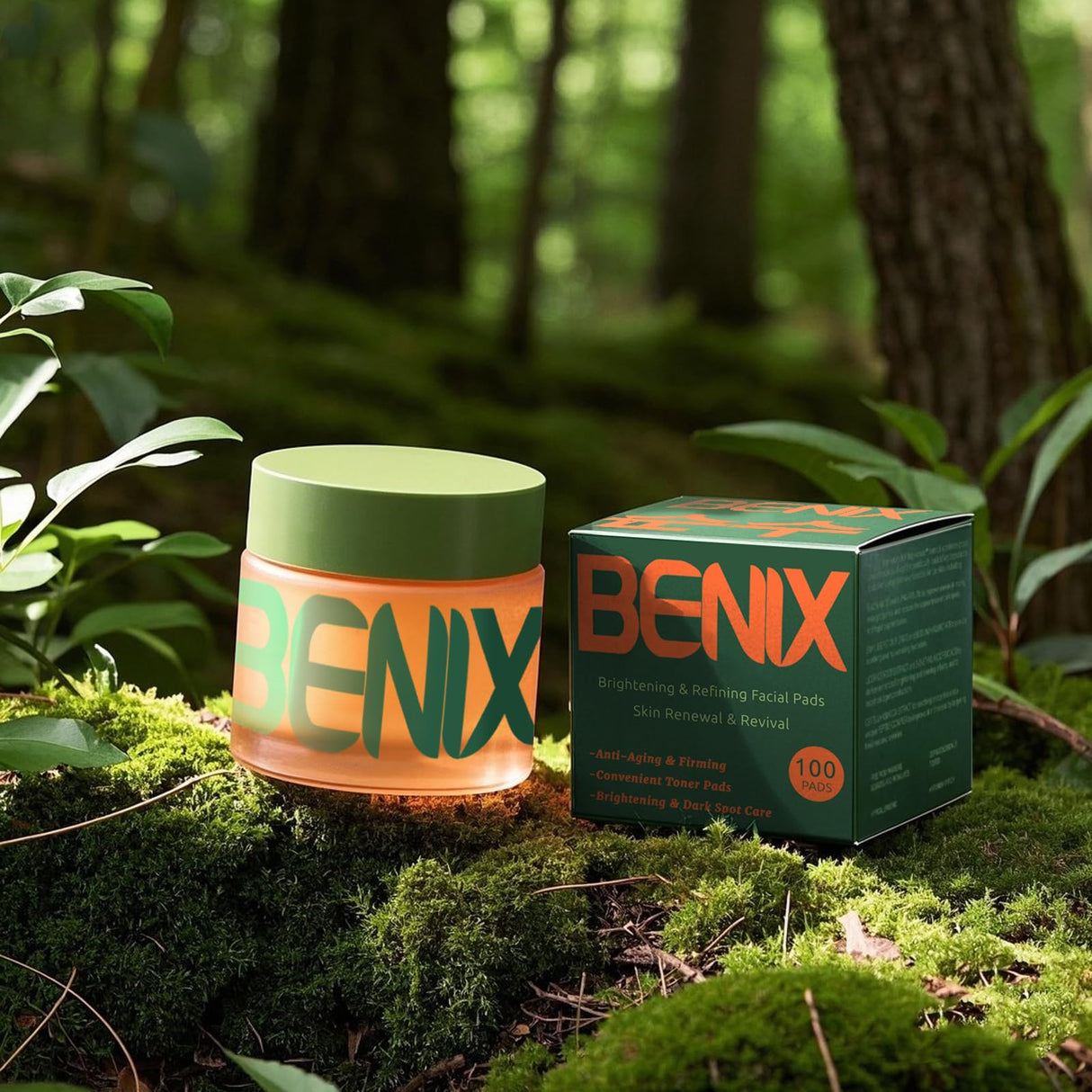 BENIX Korean Toner Pads (100 Count) – Hydrating & Anti-Aging for Dark Spots, Wrinkles & Uneven Skin – Infused with Snail Extract, CICA, Niacinamide & Peptides for a Clear, Radiant Complexion