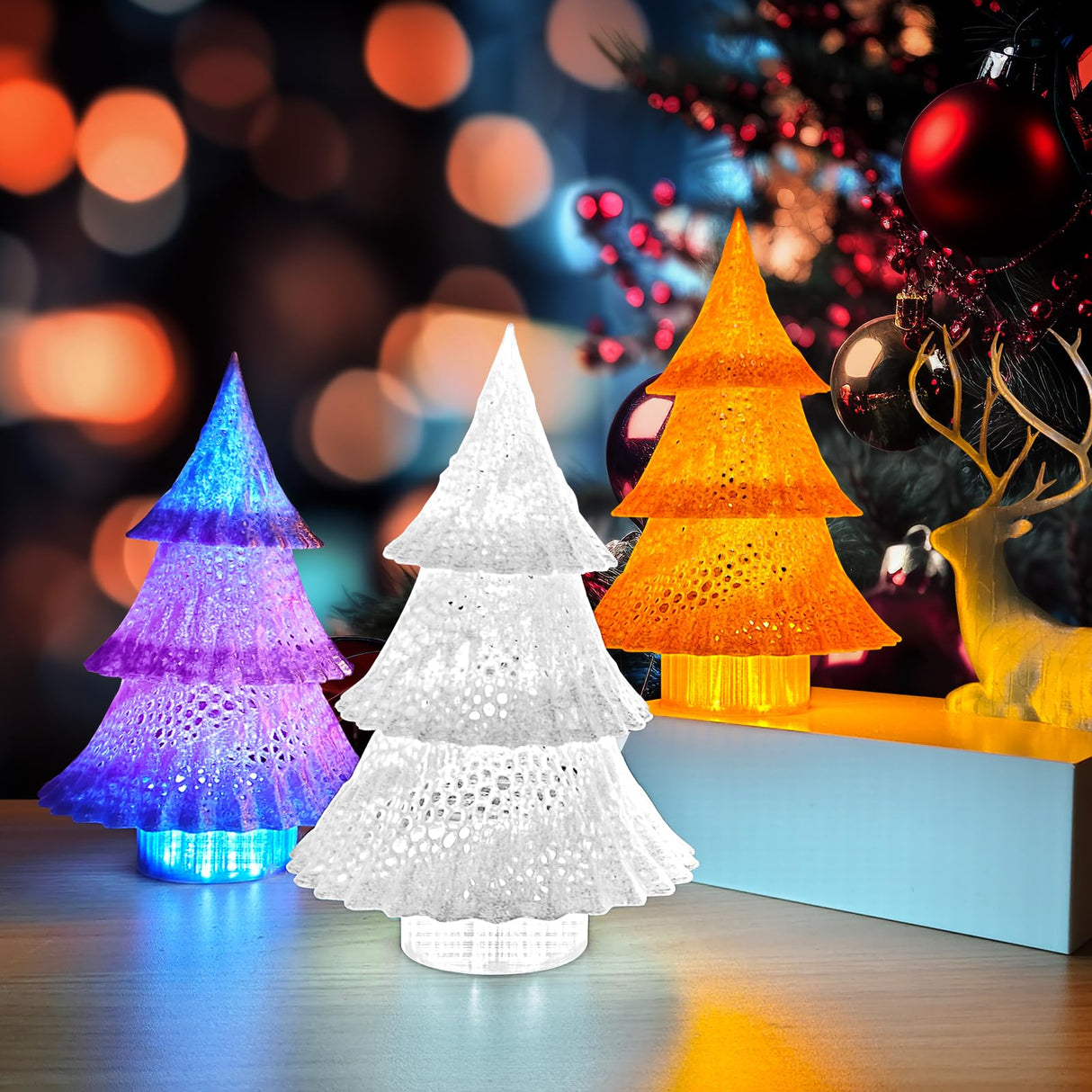 IEMAI Clear PETG Filament 1.75mm Orange 1kg, Crystal Transparent 3D Printer Filament Up to 600mm/s Printing, Good Toughness for Halloween, Christmas & Creative Projects