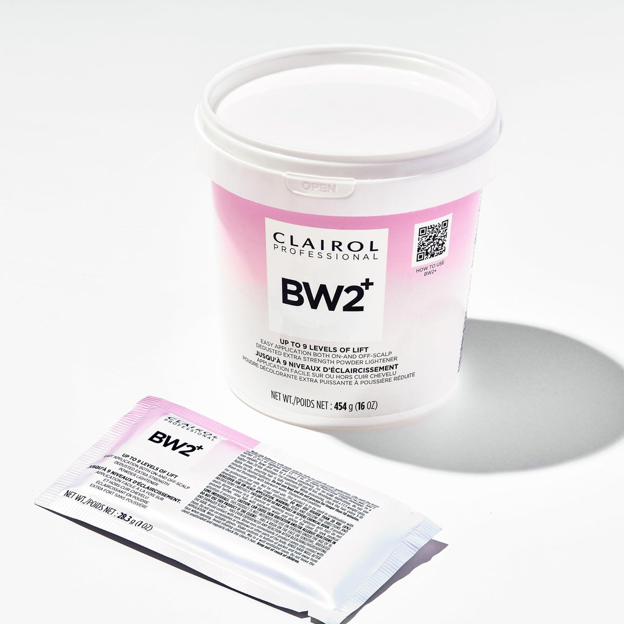 Clairol Professional BW2+ Dedusted Extra Strength Powder Lightener for Hair Highlights, 32 oz.