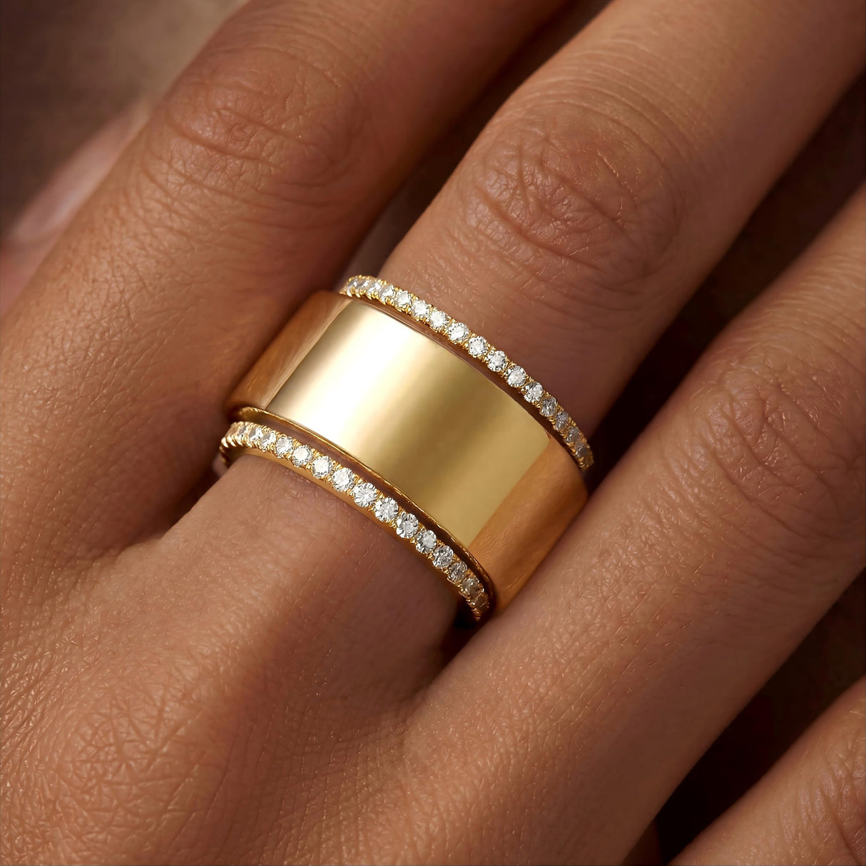 WomenGifts Size 9 Gold Non Tarnish Eternity Bands for Women, Stacking Oura Ring Gen 4/Oura Ring Gen 3 Accessories, 14K Gold Plated Thin Stackable Rings, Dainty CZ Wedding Band