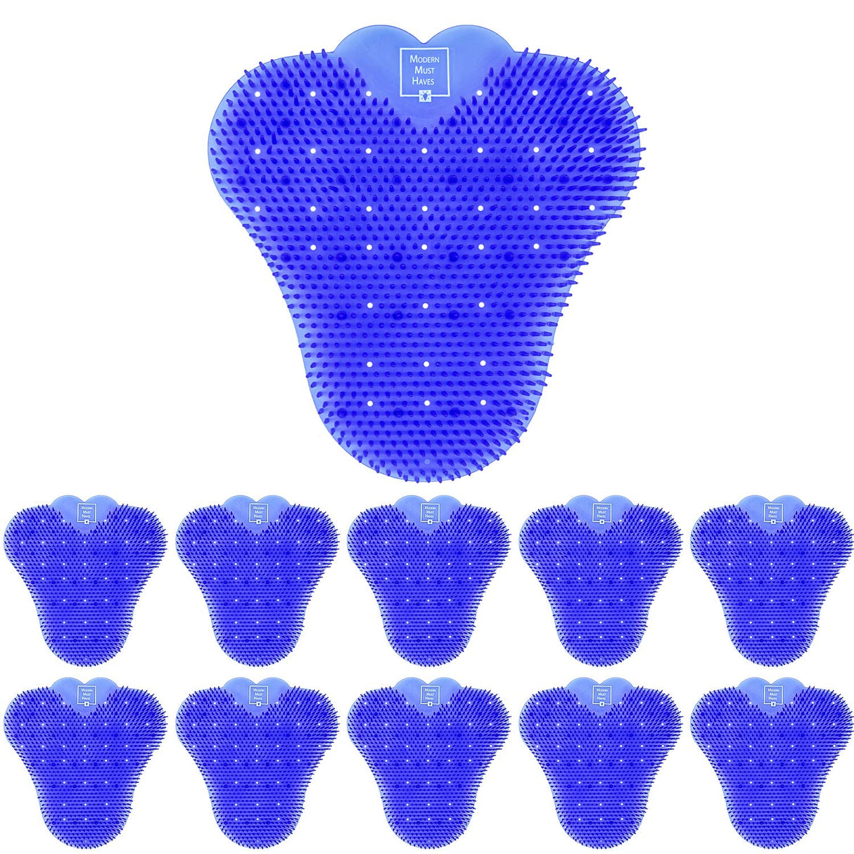 Anti-Splash Deodorizer Urinal Screen Mats (10 Pack) | Premium Long Bristle Splash Reducing Urinal Cake | Lasting Odor Freshener | Ideal for Bathrooms, Restrooms in Restaurants, Bars, Schools & Offices
