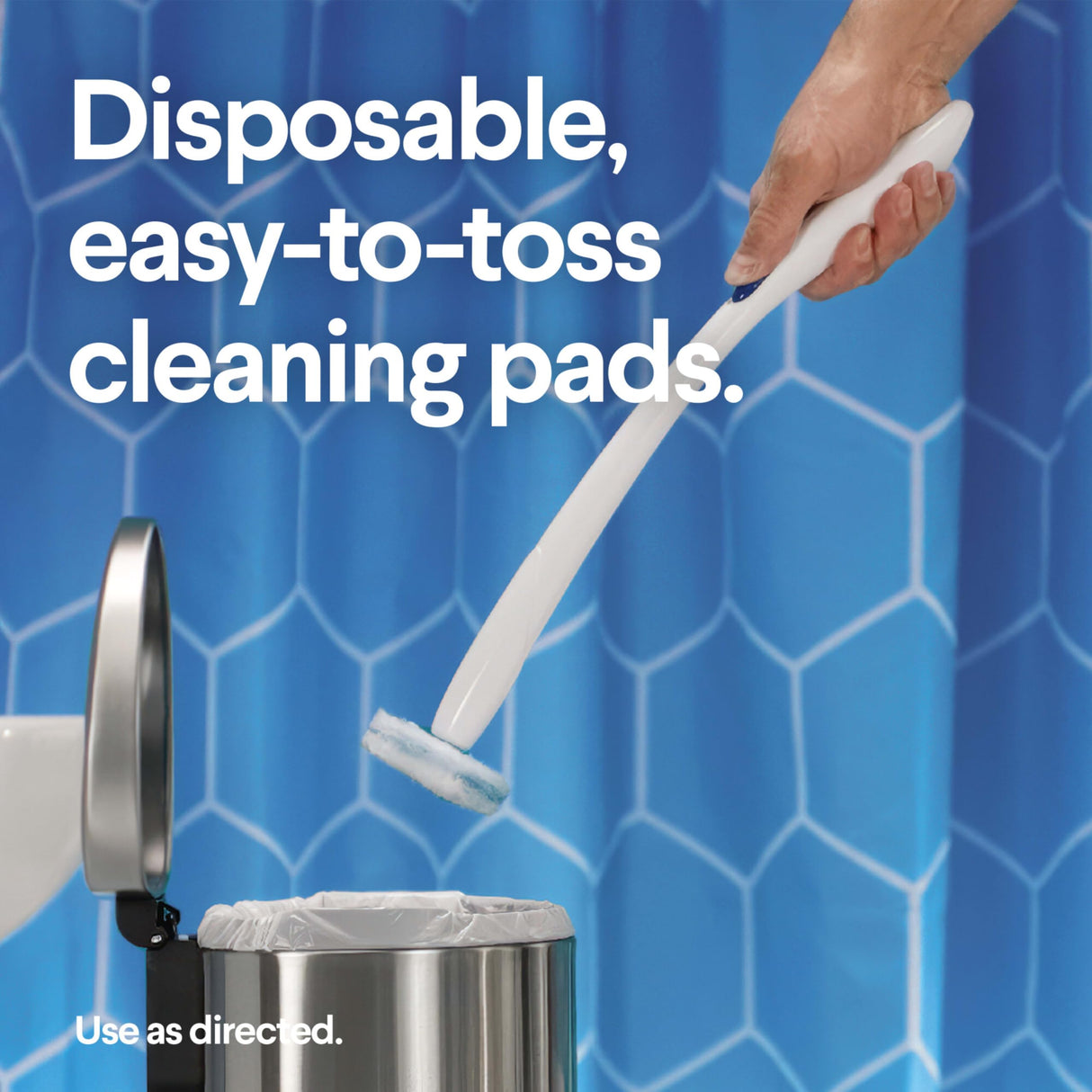 Clorox ToiletWand Disposable Toilet Cleaning System - ToiletWand, Storage Caddy and 16 Disinfecting Refill Heads
