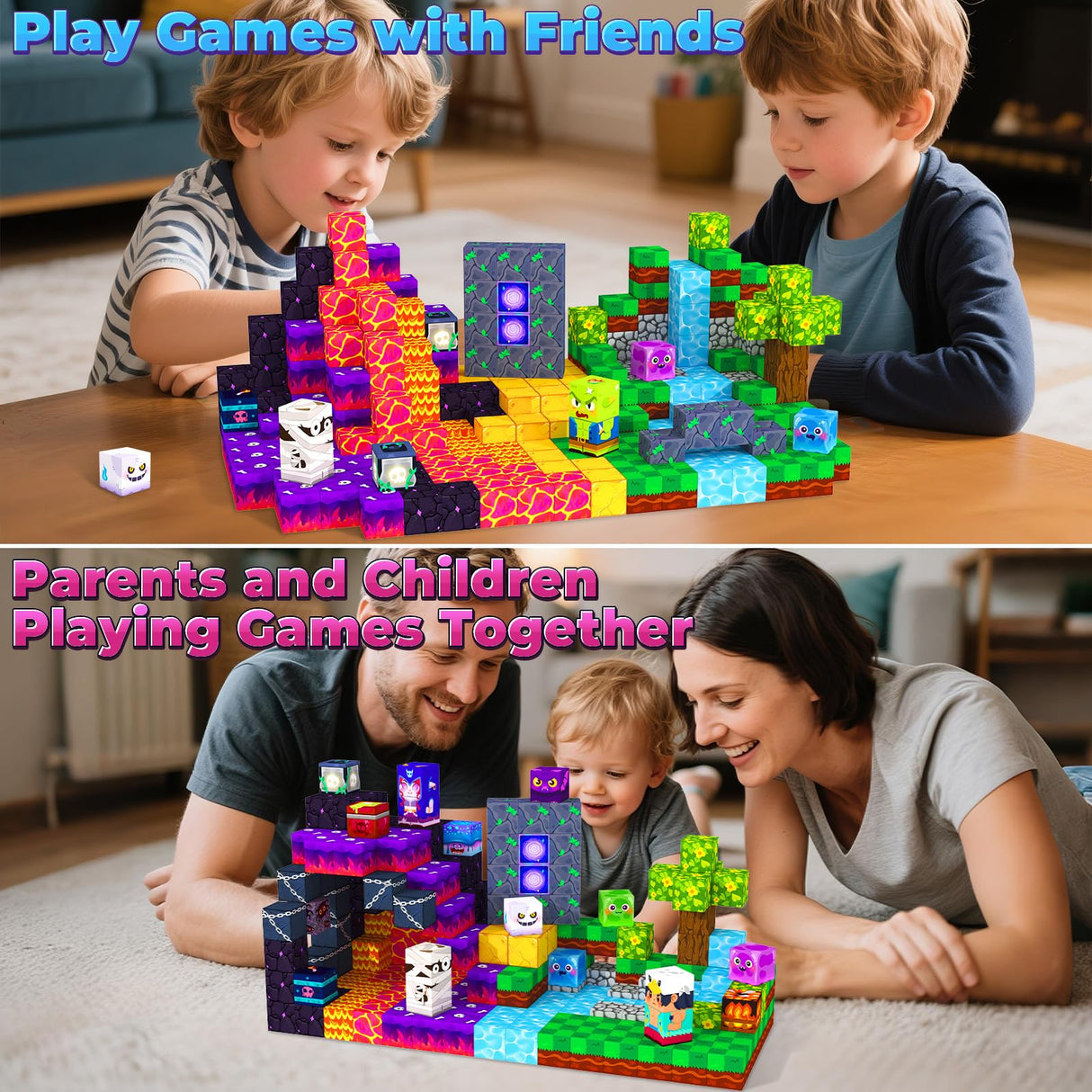 150PCS Magnetic Blocks, Magnetic Tiles Building Sensory Montessori Toys & Games for 3 4 5 6 7 8 9 10 11 12 13 Year Old Boys Girls Halloween Christmas Birthday Gifts