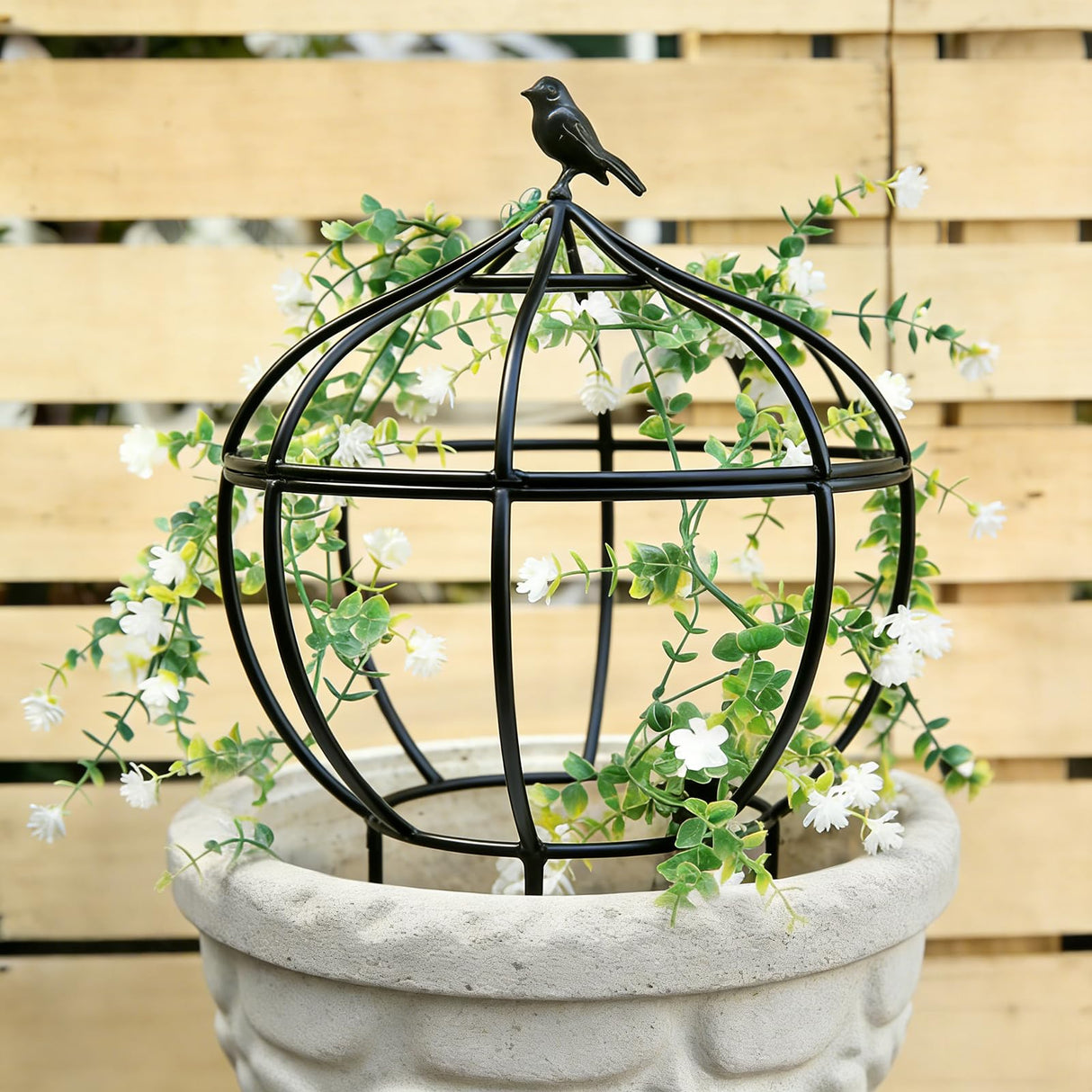 aboxoo Sturdy Metal Garden Obelisk Trellis, 11.5"x11.5"x18" Plant Support