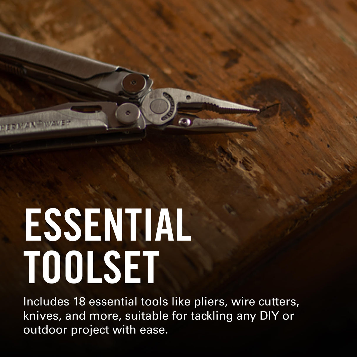 LEATHERMAN, Wave+, 18-in-1 Full-Size, Versatile Multi-tool for DIY, Home, Garden, Outdoors or Everyday Carry (EDC), Black