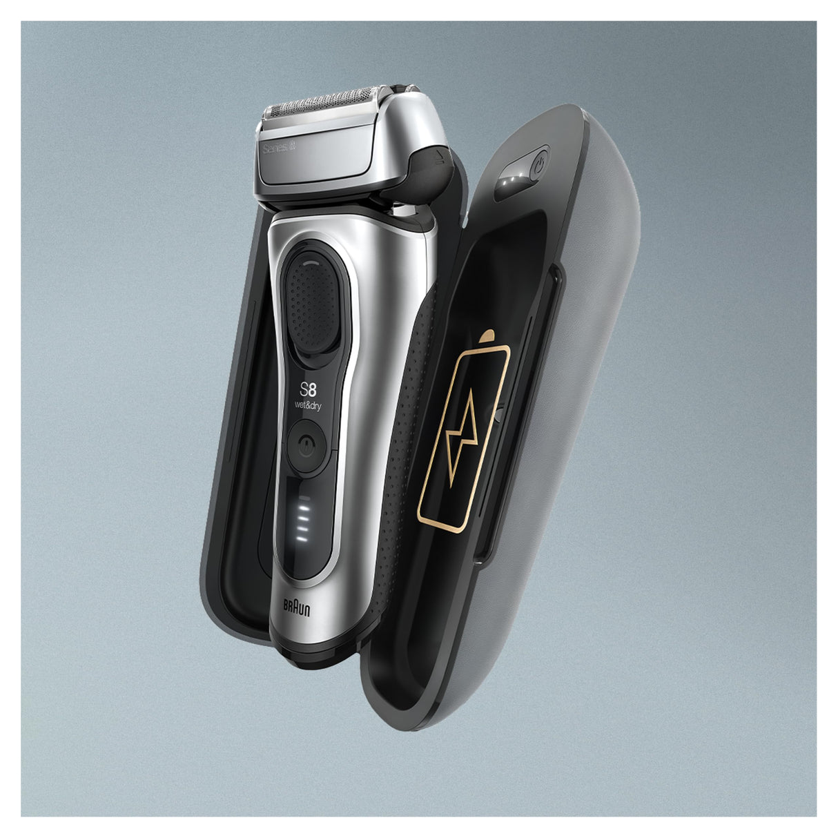 Braun Series 8 Electric Shaver, Shaving Kit with 4+1 Shaving Elements, Precision Long Hair Trimmer, SmartCare Center, PowerCase
