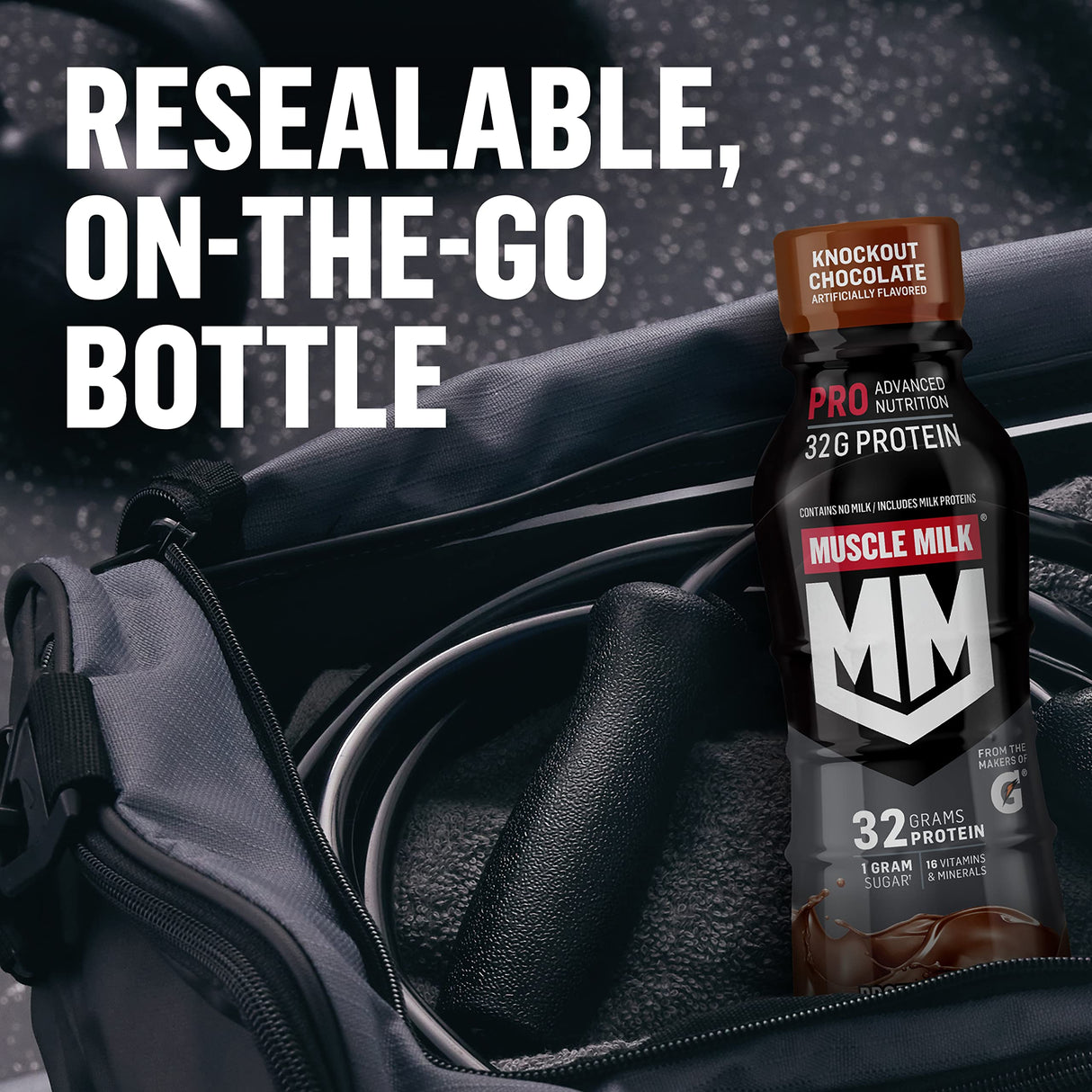 Muscle Milk Pro Series Protein Shake, Chocolate Peanut Butter, 40g Protein, 14 Fl Oz (Pack of 12)