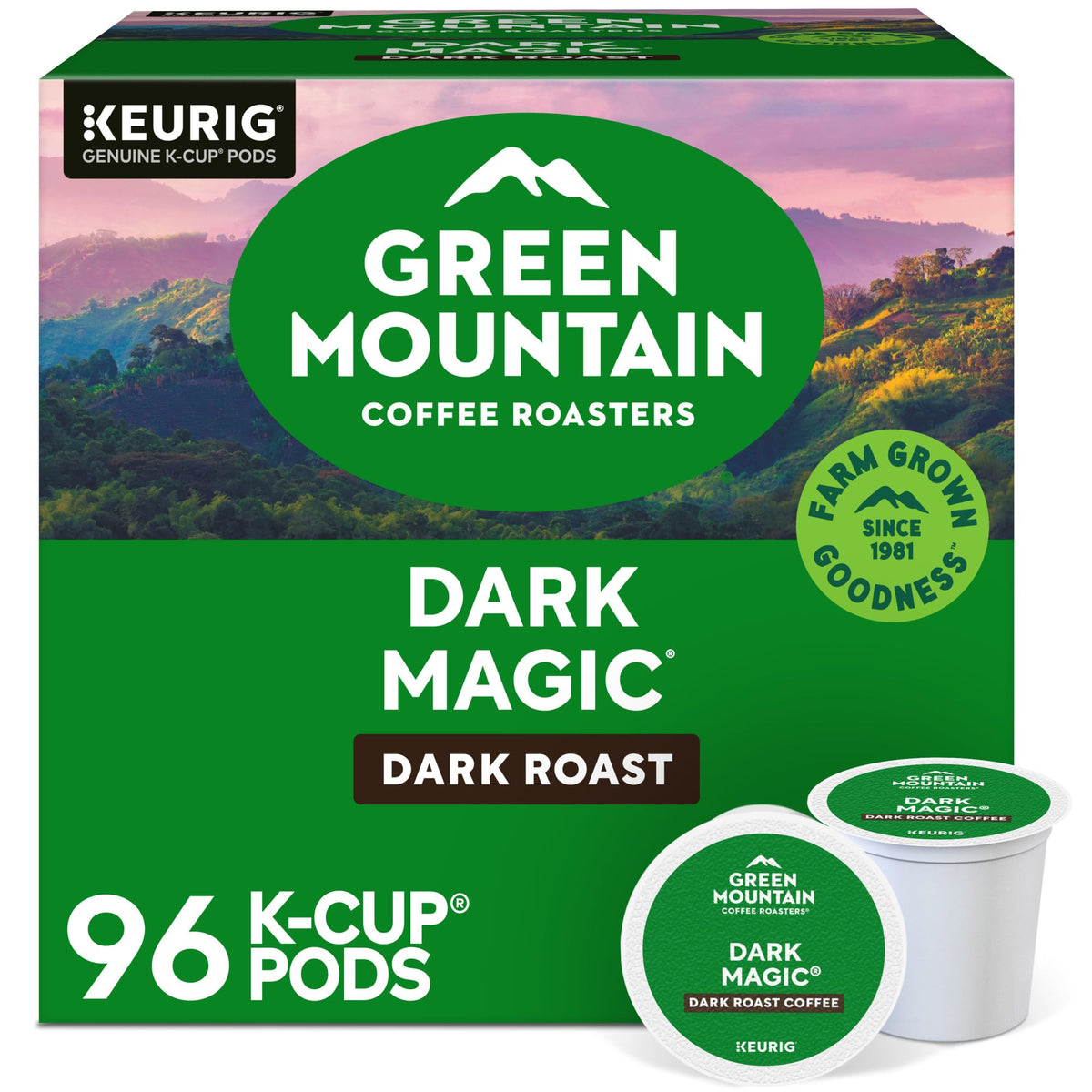 Green Mountain Dark Magic Coffee, K-Cup Pods, 96 Count