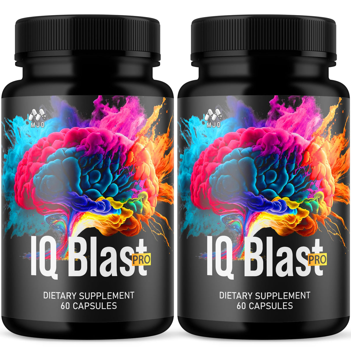 (2 Pack) IQ Blast Pro Capsules, IQ Blast Pro Official Capsules with All Natural Ingredients, IQBlast Advanced Brain Formula Multivitamin Health & Wellness Pills, Max Strength Supplement (120 Count)