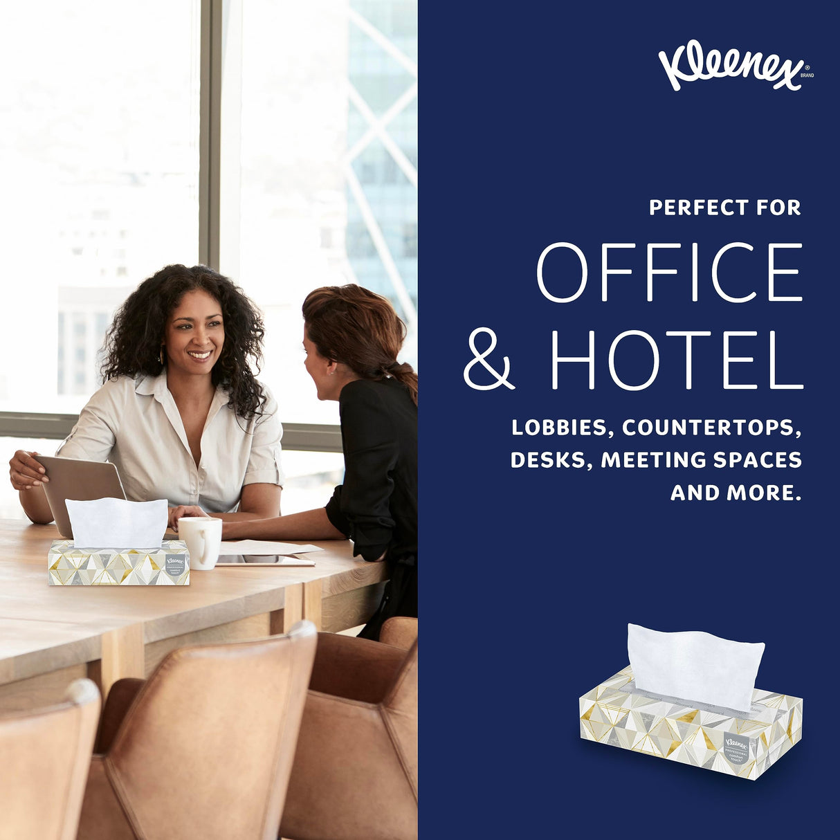 Kleenex Professional Facial Tissue, Bulk (03076), 2-Ply, White, Flat Boxed Format, Designed for Business, Convenience Size (125 Tissues/Box, 12 Boxes, 1,500 Sheets/Case)