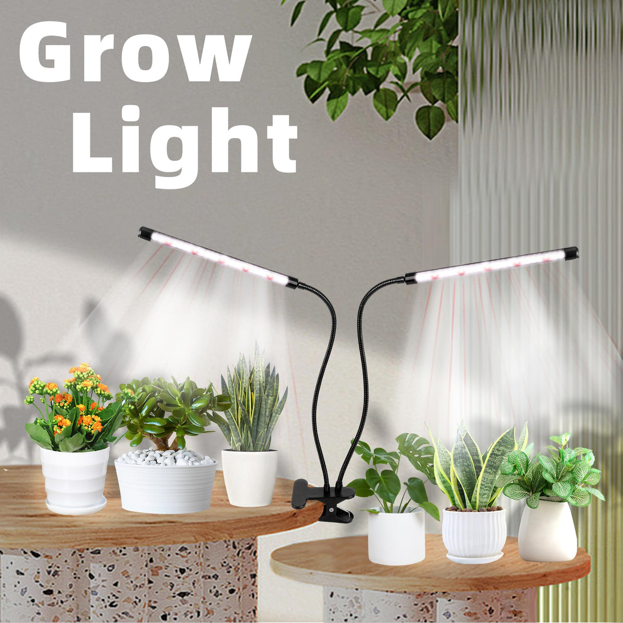EWPJDK Grow Light 6500K Full Spectrum Plant Grow Lights 84 LED Plant Light with Clip Grow Lamp for Indoor Plants Growing Lamps(1PCS)