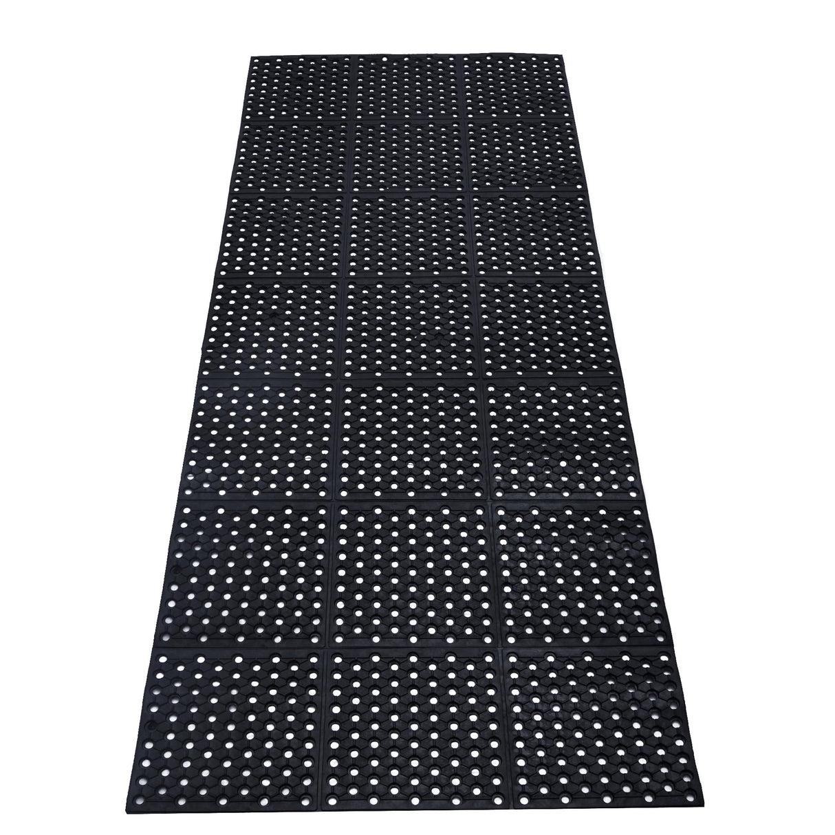 tonchean Rubber Floor Mat with Drainage Holes 83x36x0.4in Commercial Anti-Fatigue Rubber Mat with Non-Slip Backing Heavy Duty Drainage Floor Mats for Commercial Restaurant Kitchen Bar Use Wet Area