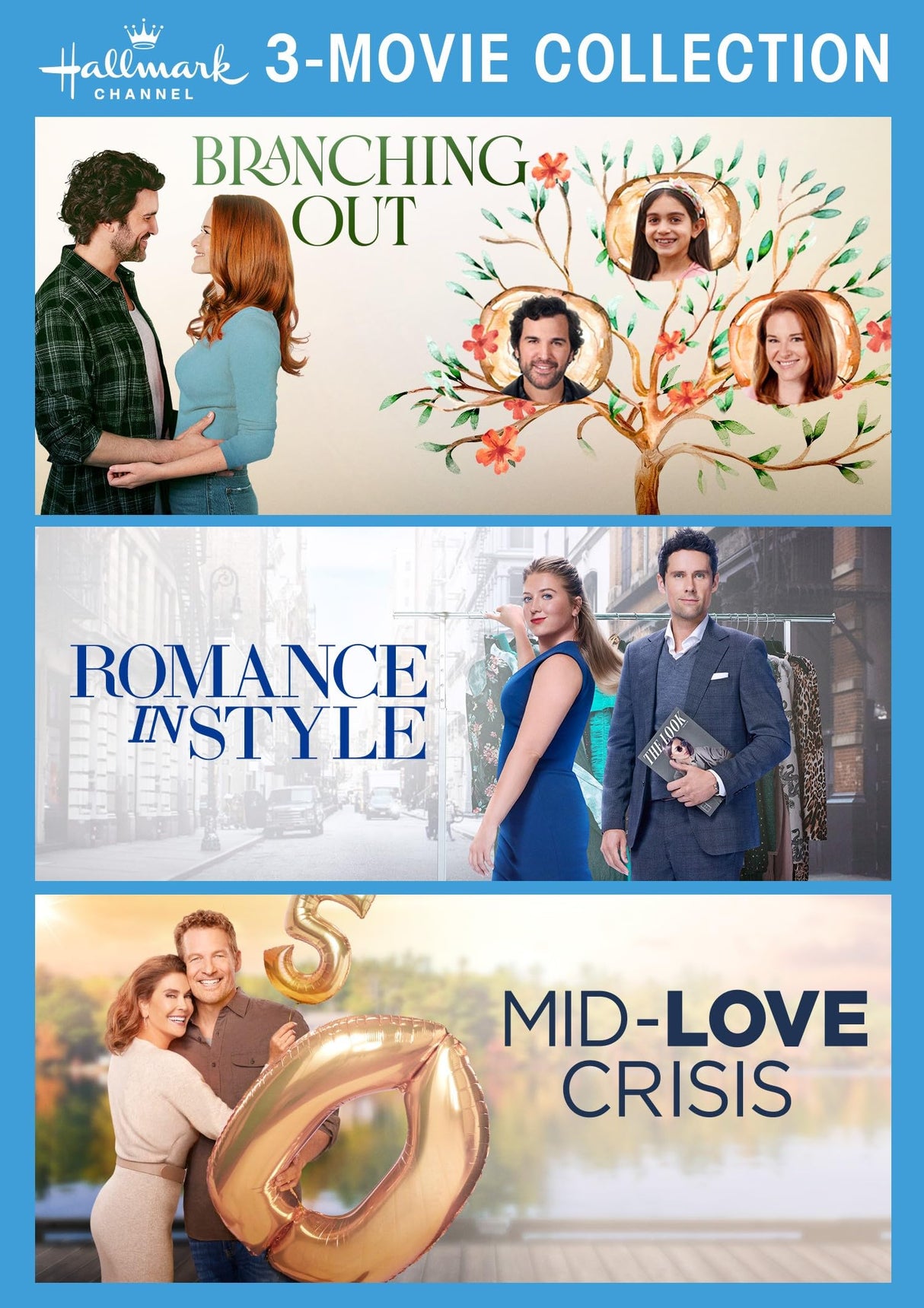Hallmark 3-Movie: Branching Out, Romance in Style, Mid-Love Crisis