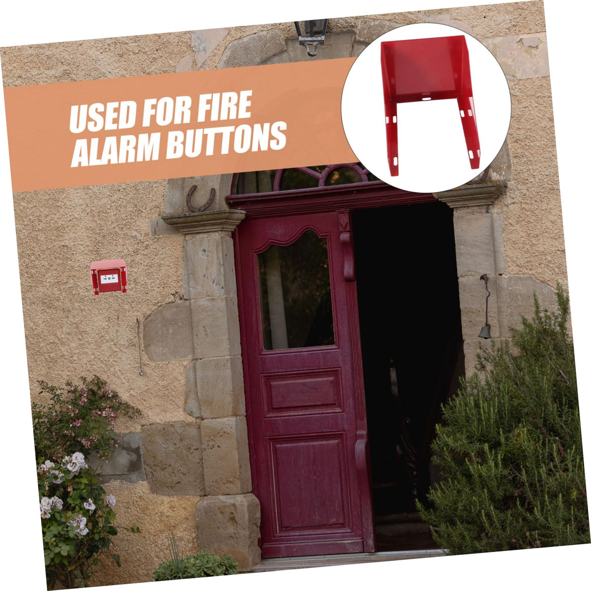 DOITOOL Pcs Fire Button Protector Weatherproof Rain Cover Iron Material Emergency Stop Button Shell Cover