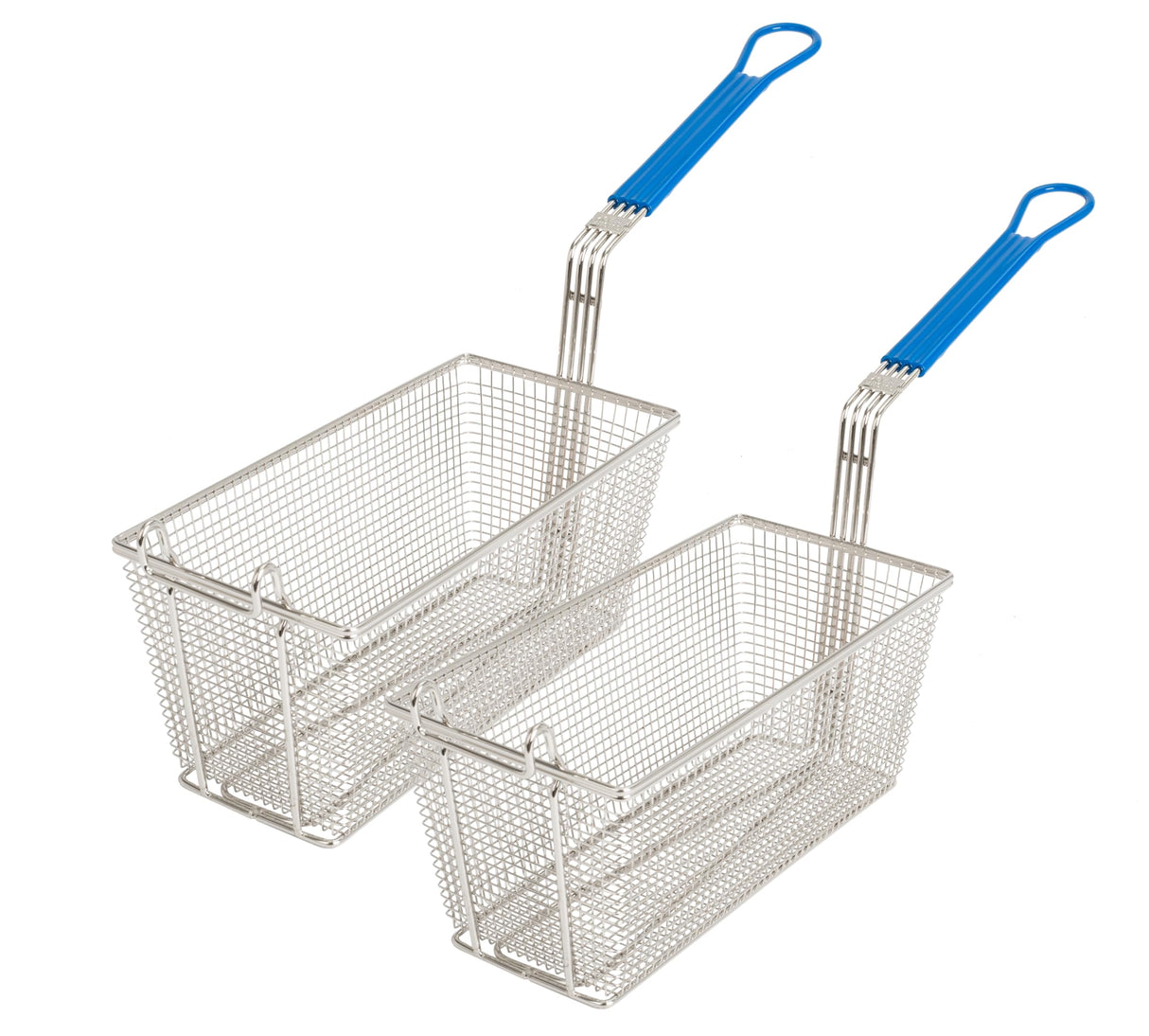 Cuisine Ready Deep Fryer Basket | 2-Pack | Commercial Fry Basket with Handle | 13.25" x 6.5" x 5.9" | Heavy Duty Restaurant Quality