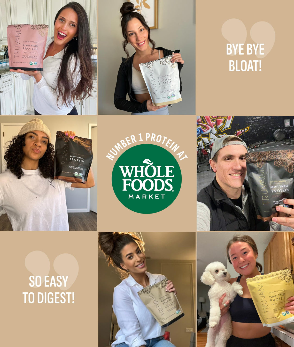 Truvani Protein + Energy Drink Mix with 87mg Caffeine | Vanilla Latte | 12g Organic Plant Based Protein | 20 Servings | USDA Organic Coffee Powder & Adaptogens | Gluten & Dairy Free | Vegan | Non-GMO