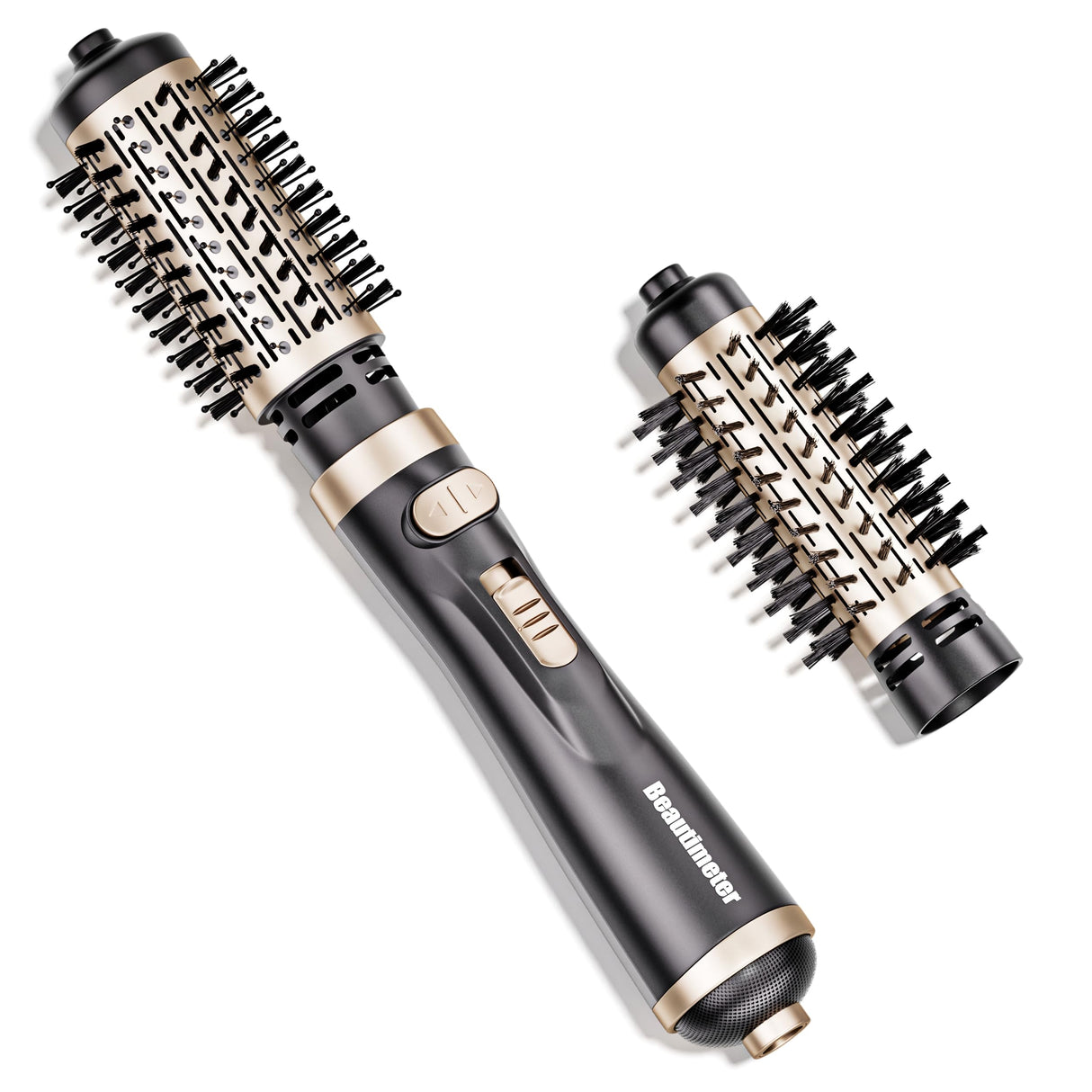Beautimeter Hair Dryer Brush 3-in-1 Hair Styler: Rotating Blow Dryer Brush with 2-Inch and 1.5-Inch Brushes