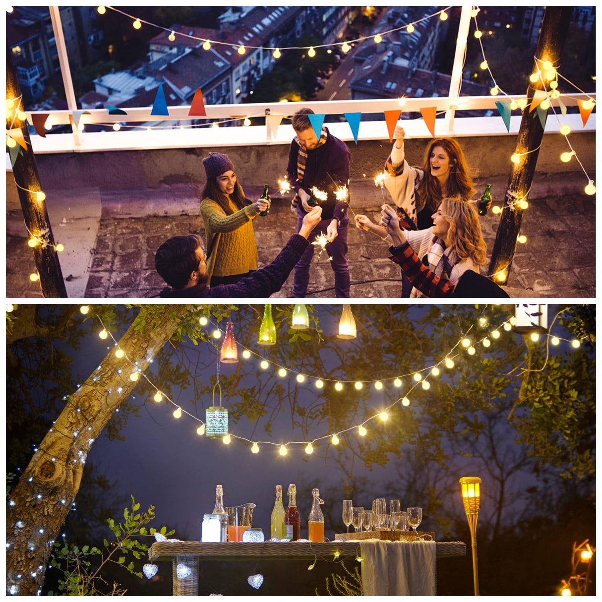 100ft Globe String Lights Indoor Outdoor Waterproof, 200 LED Christmas fairy Lights Plug in with Remote, Connectable Hanging Lights for Bedroom Classroom Camping Patio Wedding Garden Decor, Warm White