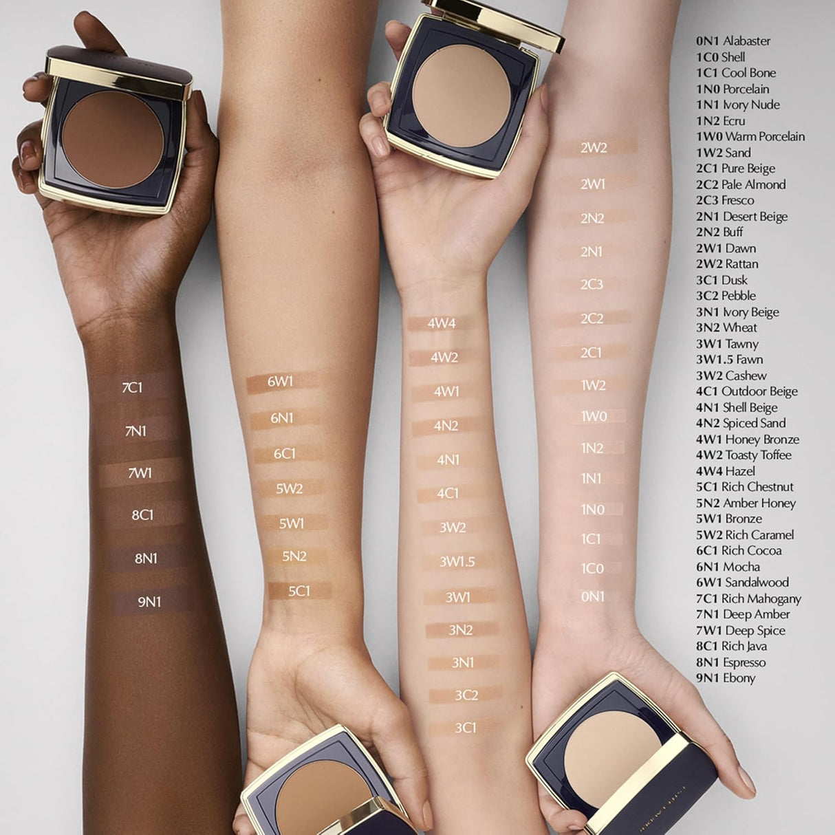 Estée Lauder Double Wear 12-Hour Stay-in-Place Matte Powder Foundation | Controls Oil & Shine, 0.39 Ounce - 7N1 Deep Amber - Extra Deep with Neutral Brown Undertones