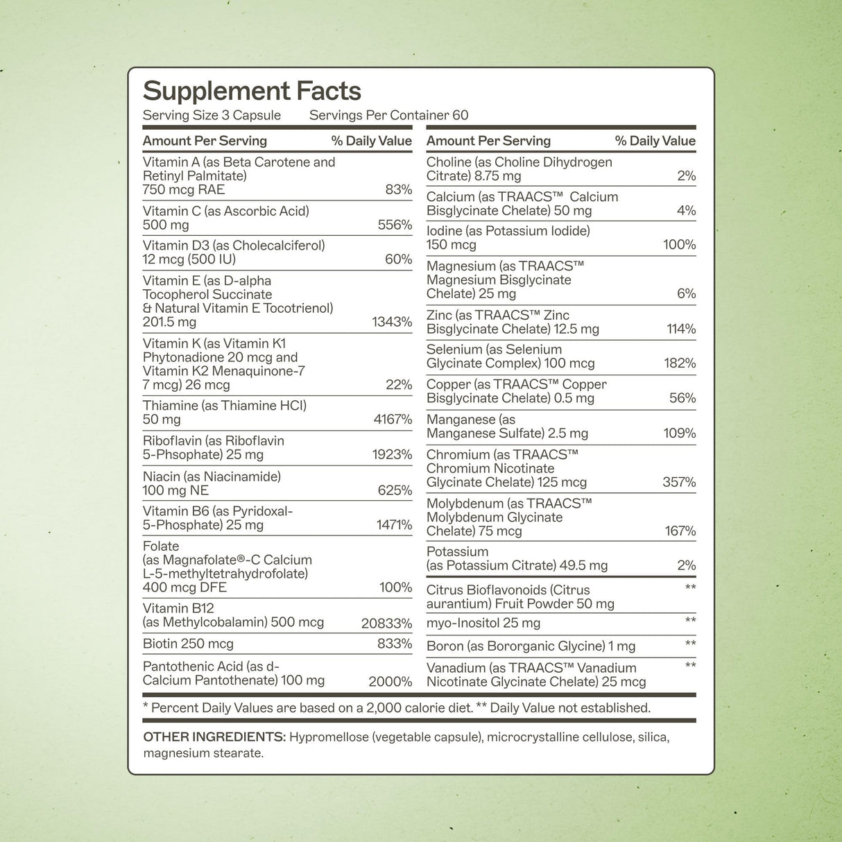 Amy Myers MD The Myers Way Multivitamin - Supports Healthy Immune, Thyroid & Adrenal Function - Gluten-Free, Non-Dairy & Iron Free Healthcare Supplement