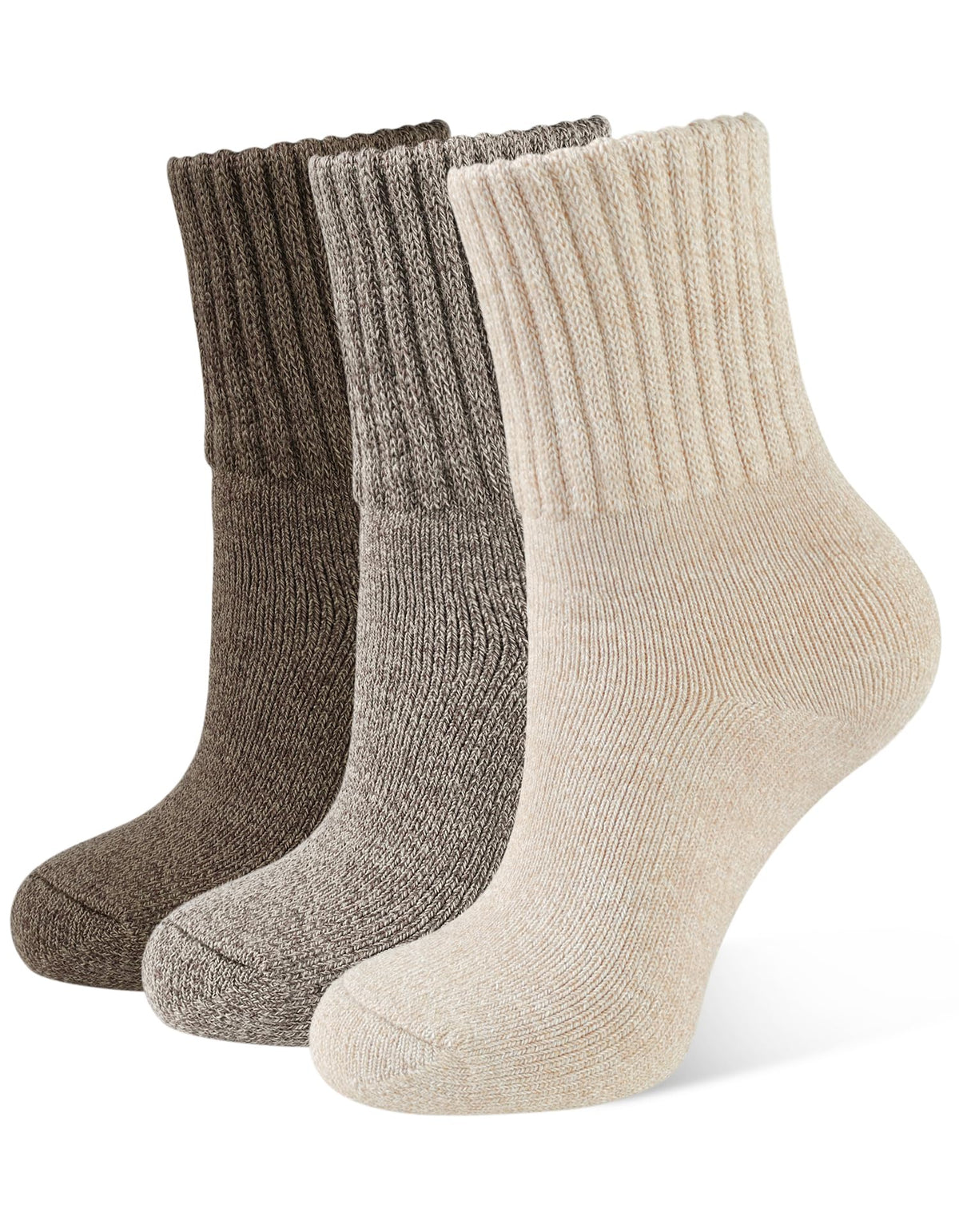 CLOSEMATE Boot Socks for Women Thick Warm Winter Crew Socks 3 Pairs