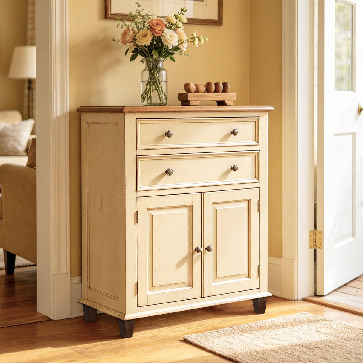 AORYVIC Wood Furniture Legs, 4 inch Sofa Legs, Square Couch Legs Pack of 4, Wood Legs for Table w/Pre-drilled Hanger Bolt