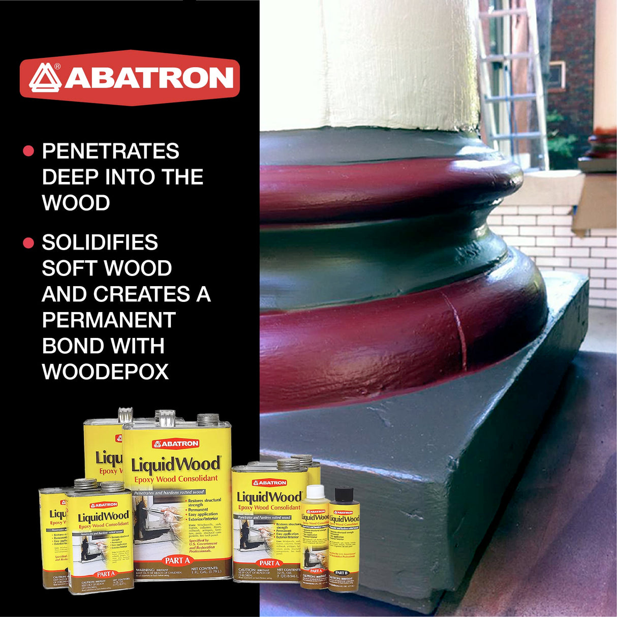Abatron Wood Restoration Kit, 24 Ounce