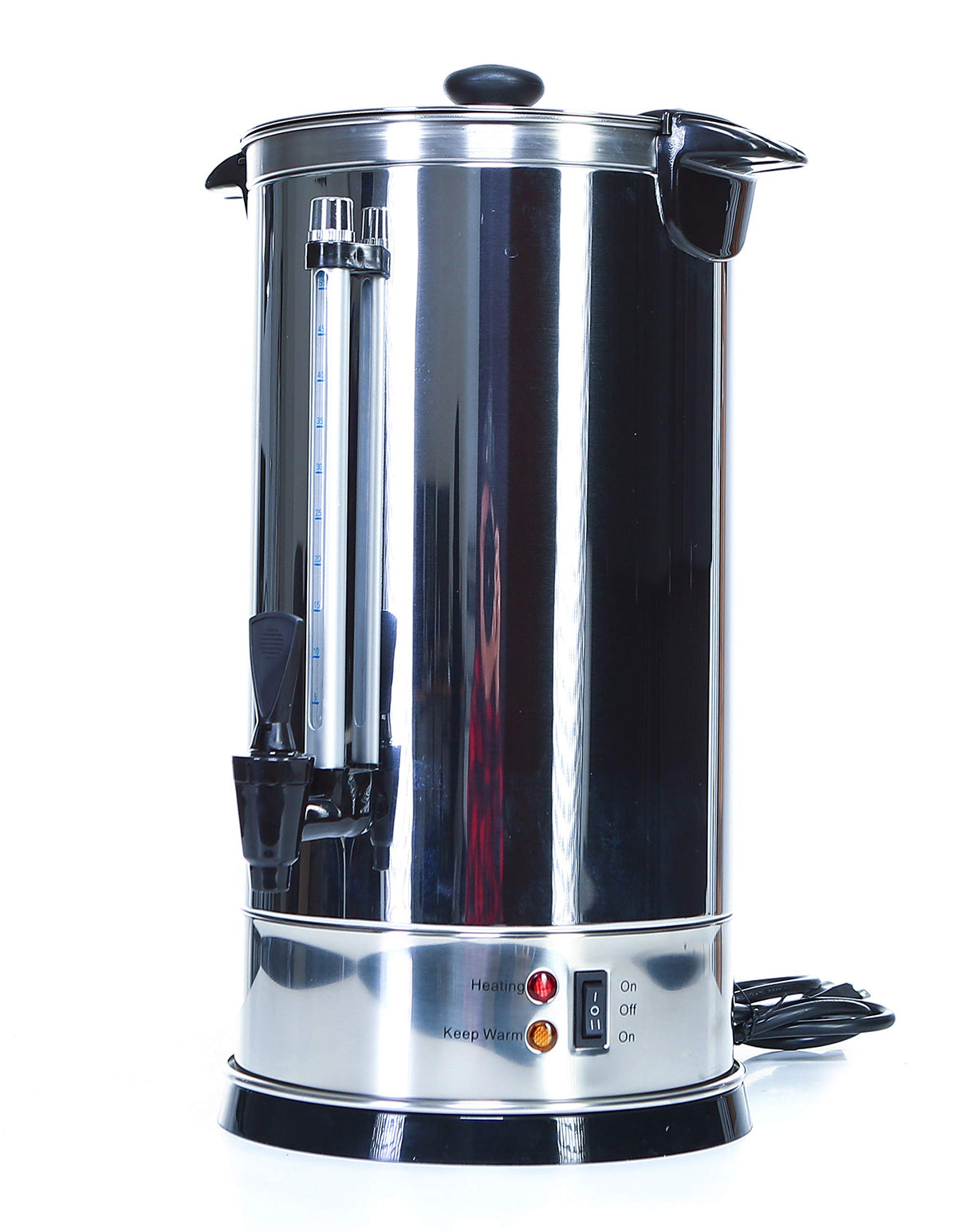 Shabbat Urn 40 Cups - Stainless Steel Hot Water Boiler & Warmer - Customize Temperature Control Commercial & Home Urns Great for Catering Buffets Parties Weddings Holiday Jewish Dinners