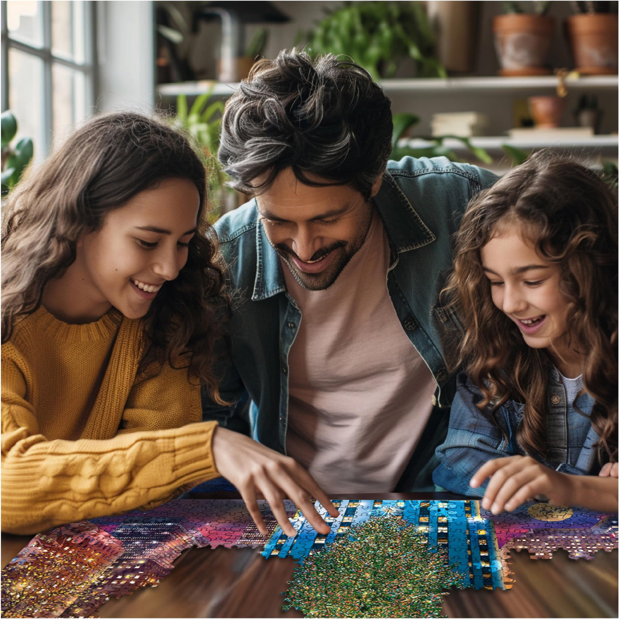 White Mountain Rockefeller New York Christmas Puzzles 1000 Pieces Jigsaw Puzzle for Adults and Family