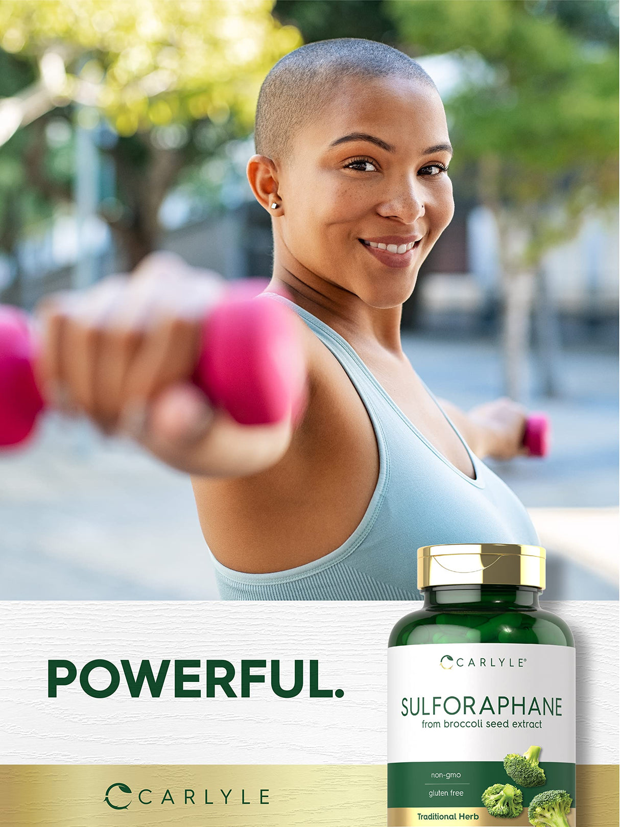 Carlyle Sulforaphane | from Broccoli Seed Extract | 180 Capsules | Traditional Herbal Supplement | Non-GMO and Gluten Free Formula