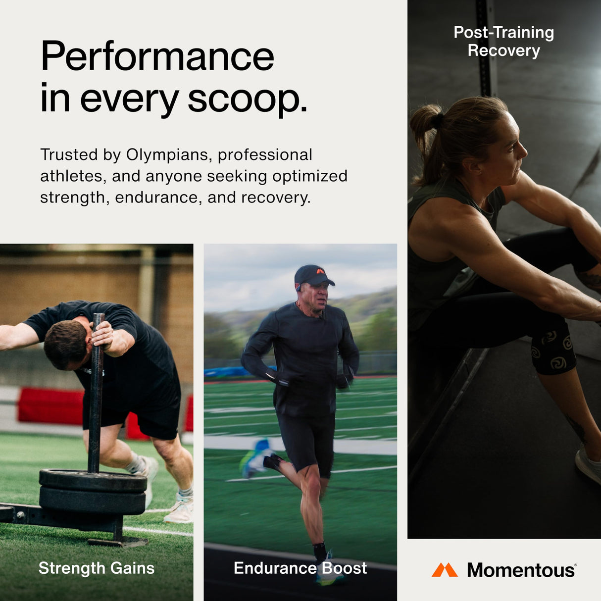 Momentous Creatine Monohydrate Powder - Creapure® Creatine Powder Supports Strength, Lean Muscle, & Recovery for Men & Women - 5 g per Serving - 90 Servings