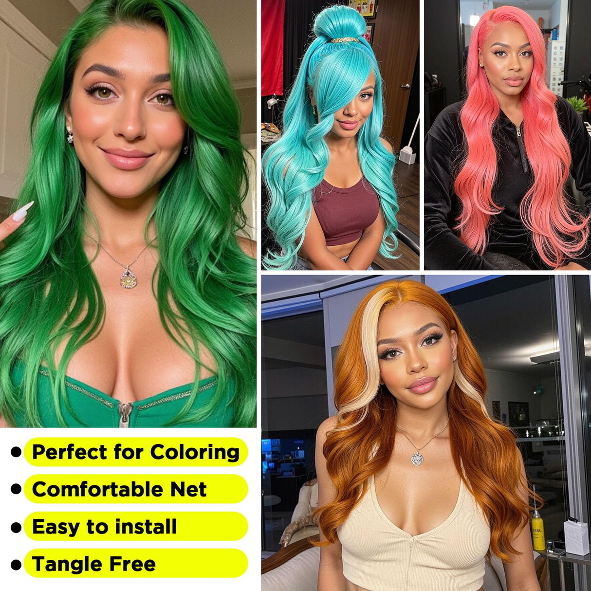 613 13X6 Lace Front Wig Human Hair Body Wave 200 Density HD Lace Front Wigs Human Hair Blonde Wig Human Hair Glueless Wigs Human Hair Pre Plucked Pre Cut 613 HD Lace Frontal Wig 13x6 for Women 24 Inch