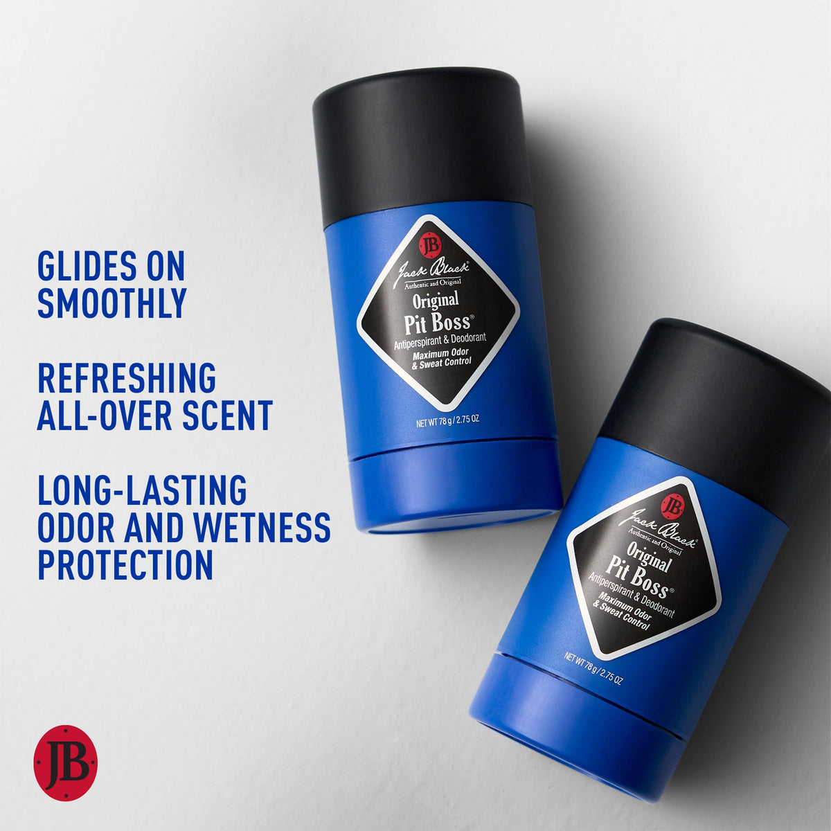 Jack Black Pit Boss Original Antiperspirant & Deodorant for Men, 2.75 oz