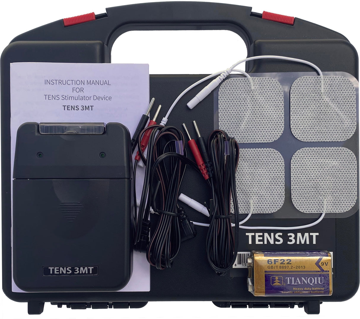 Therapist’s Choice® TENS Unit Muscle Stimulator with Accessories – TENS Unit Muscle Stimulator for Back Pain Relief, TENS Machine, Neck Pain, Sciatica Pain Relief, Nerve Pain Relief