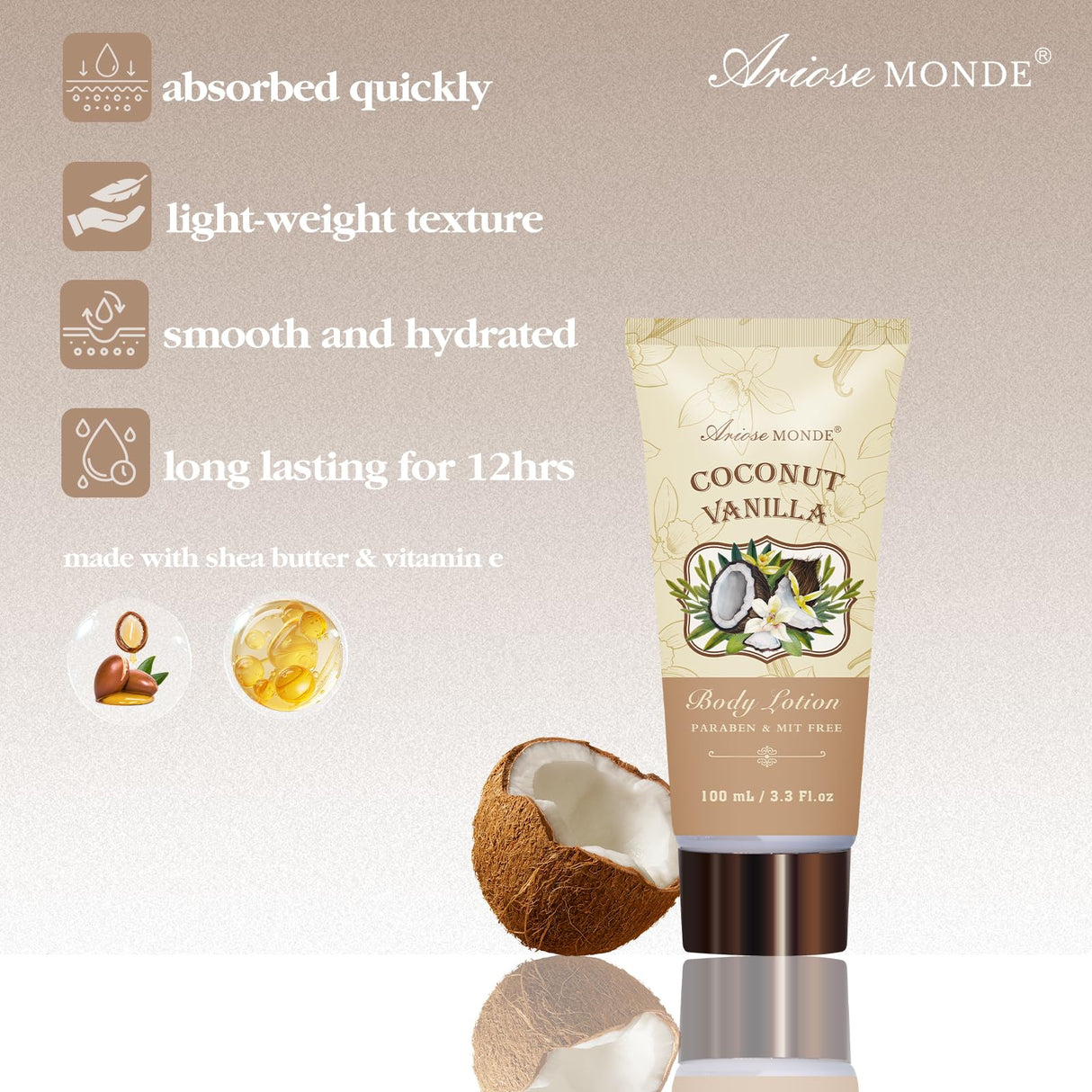 Spa Gift Baskets - Coconut Vanilla Bath Gift Set for Women, Luxury Relaxing Spa Kit with Bath Bombs, Body Lotion and Body Scrub, Birthday Gifts for Women, Christmas Spa Gifts for Mom