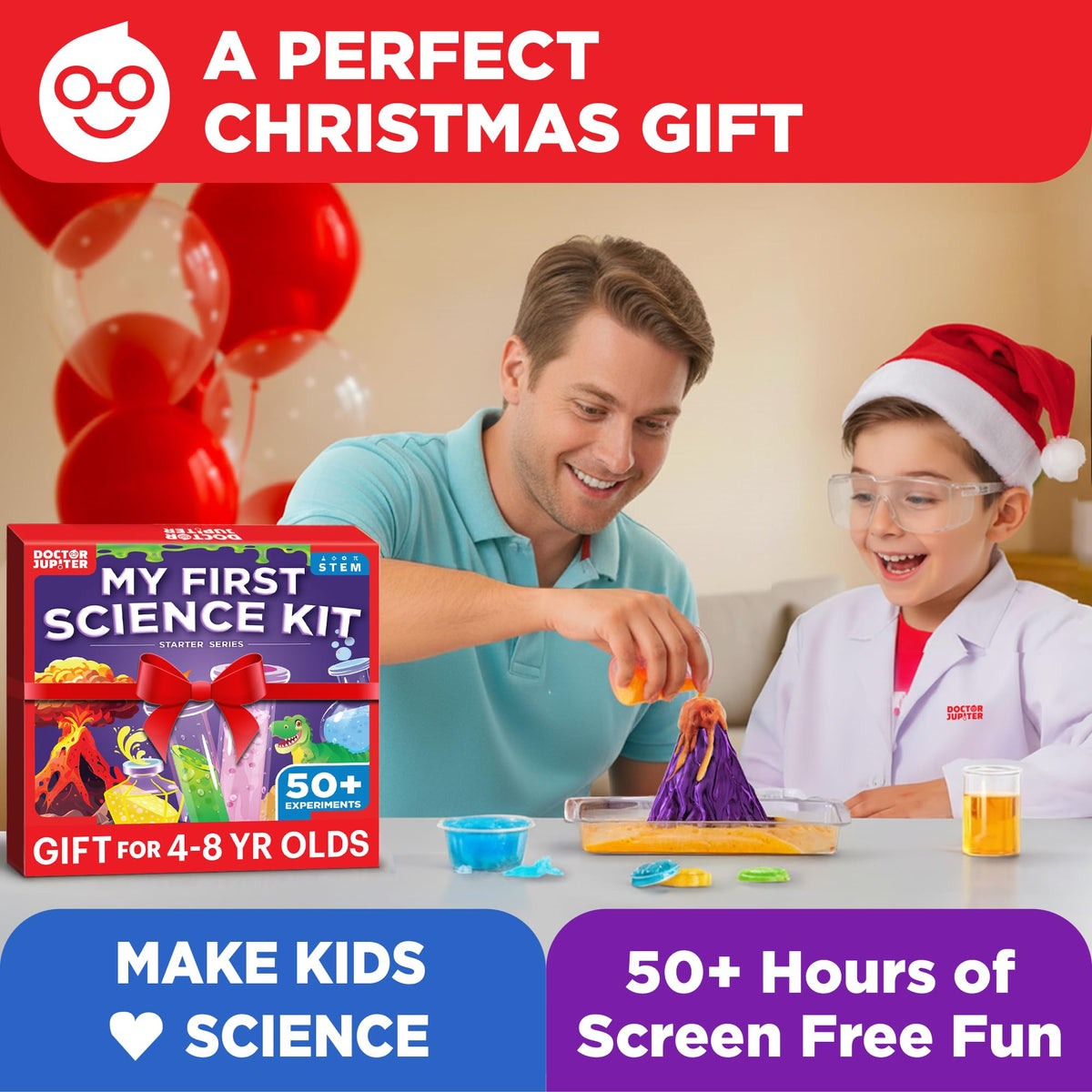 Doctor Jupiter My First Science Experiments Kit for Kids Ages 4+