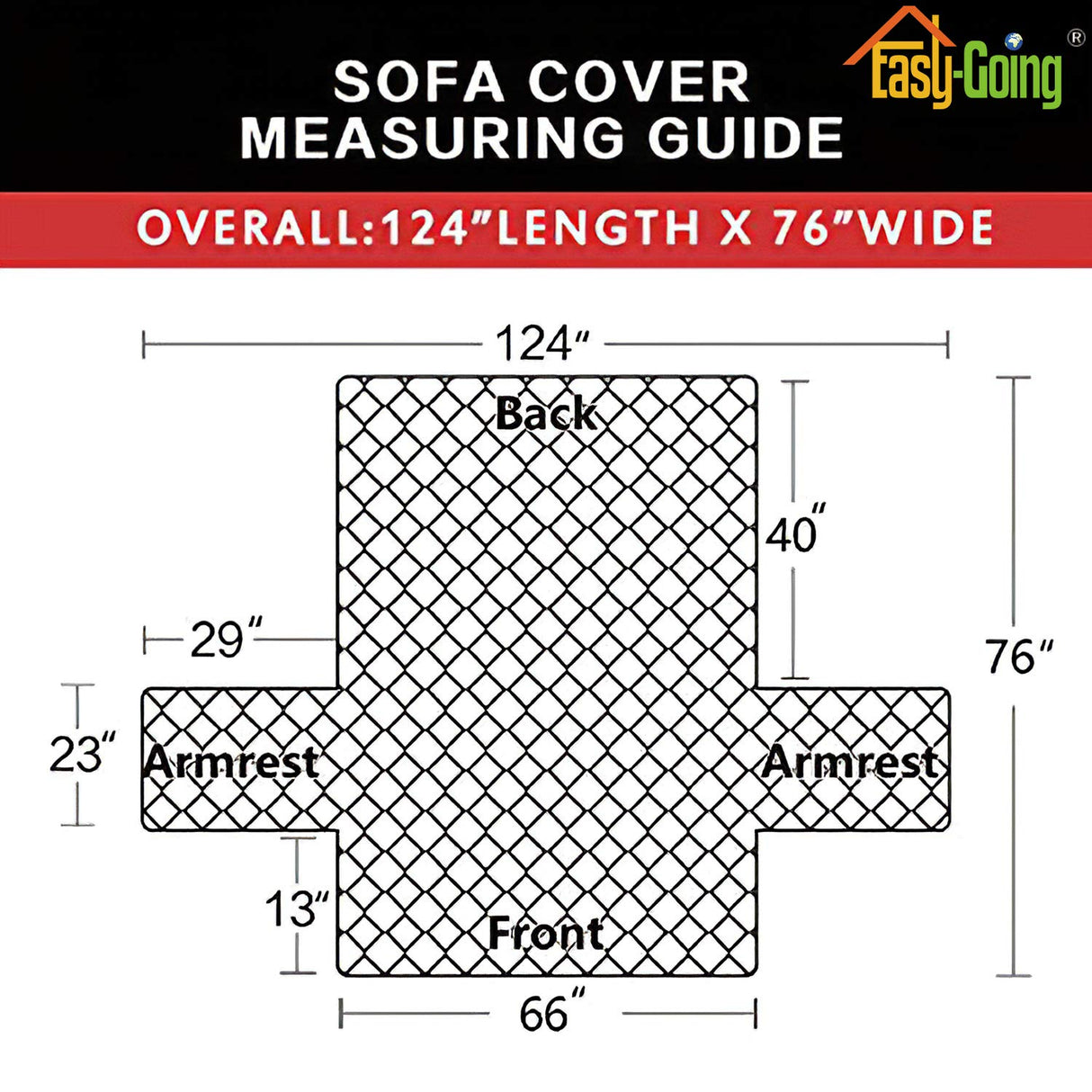 Easy-Going Reversible Couch Cover for 3 Cushion Couch Sofa Cover for Dogs Water Resistant Furniture Protector Cover with Foam Sticks Elastic Straps for Pet Cat (Sofa, Christmas Red/Ivory)