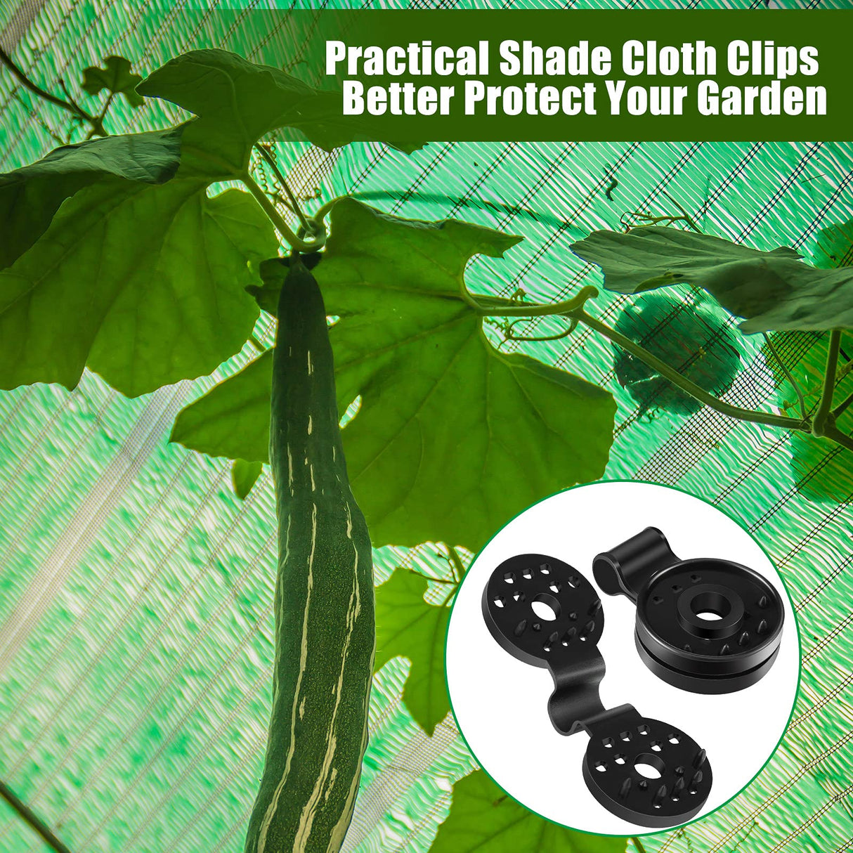 Maitys 100 Pcs Shade Cloth Clips Sunscreen Net Clips Black Plastic Sunshade Clip Greenhouse Shade Cloth Fix Clamp for Anti Bird Netting Garden Netting Patio Agricultural UV Resistant Accessories