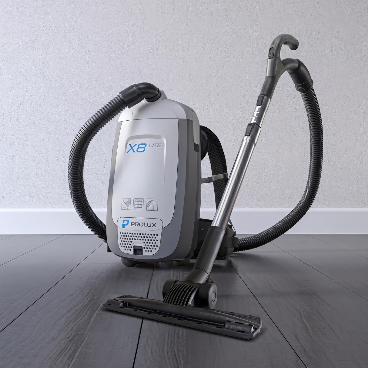 Prolux X8 Lite Backpack Canister Vacuum – Lightweight HEPA Filtration for Multi-Surface Cleaning