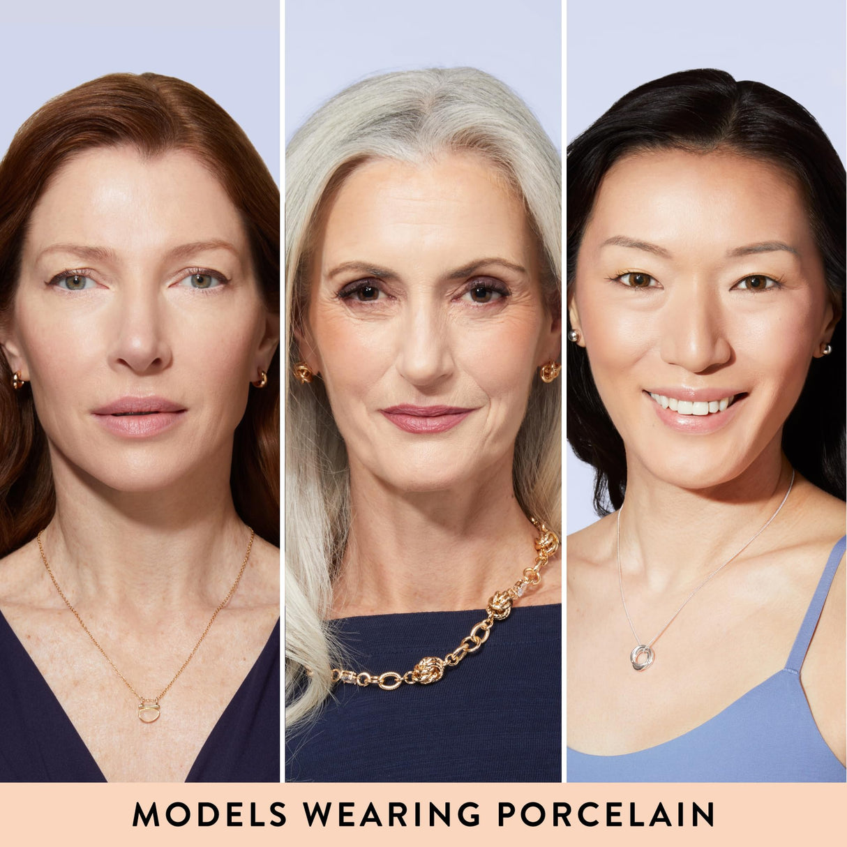 LAURA GELLER NEW YORK Baked Balance-n-Brighten Foundation with Kabuki Brush Makeup Set, Porcelain